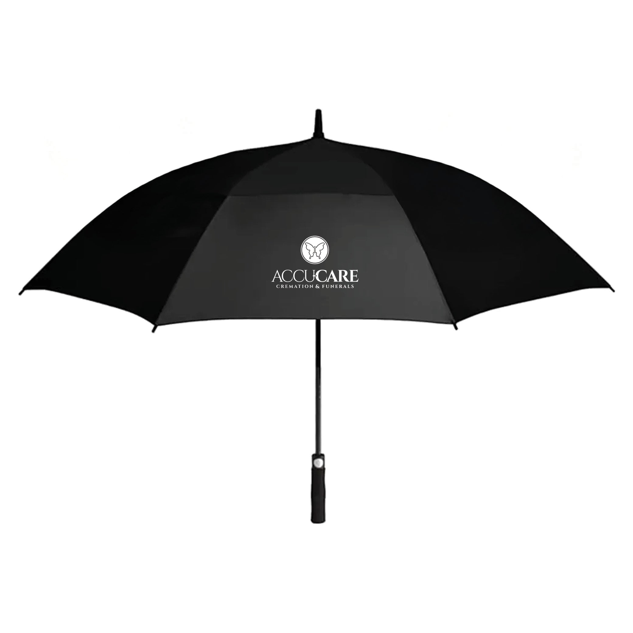 The 59" Arc Double Canopy UV Protection Golf Umbrella Black
