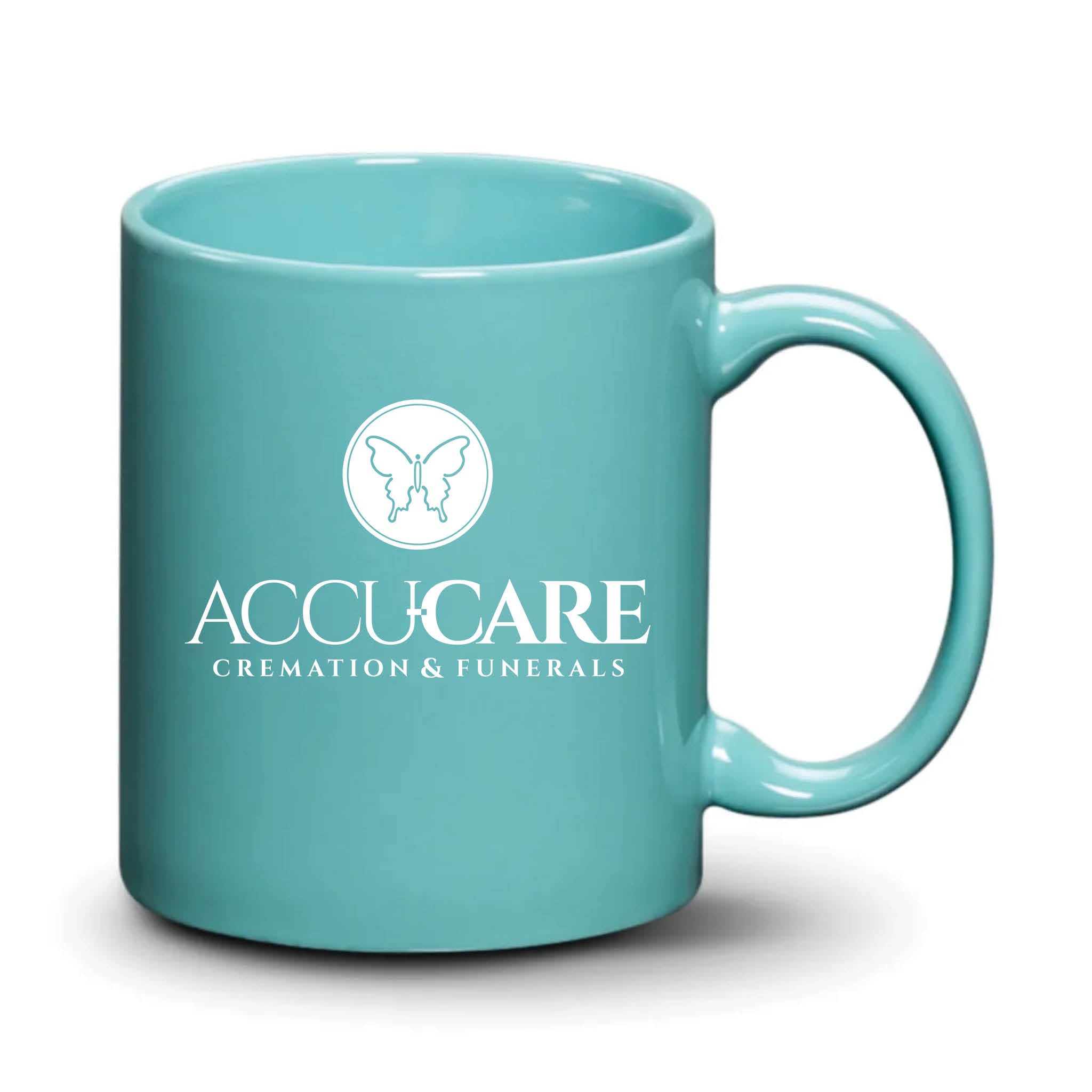 Malibu Mug Aqua White Logo