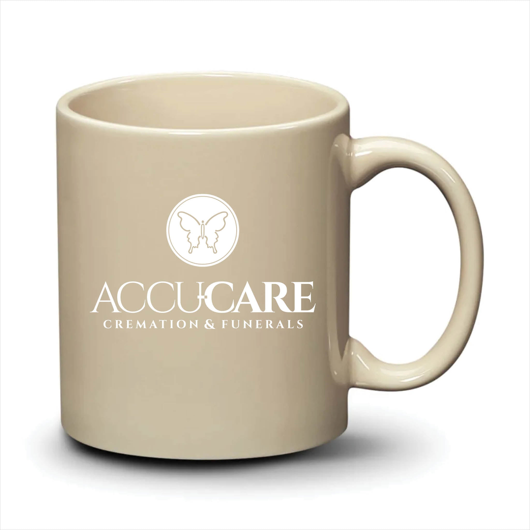 Malibu Mug Almond White Logo