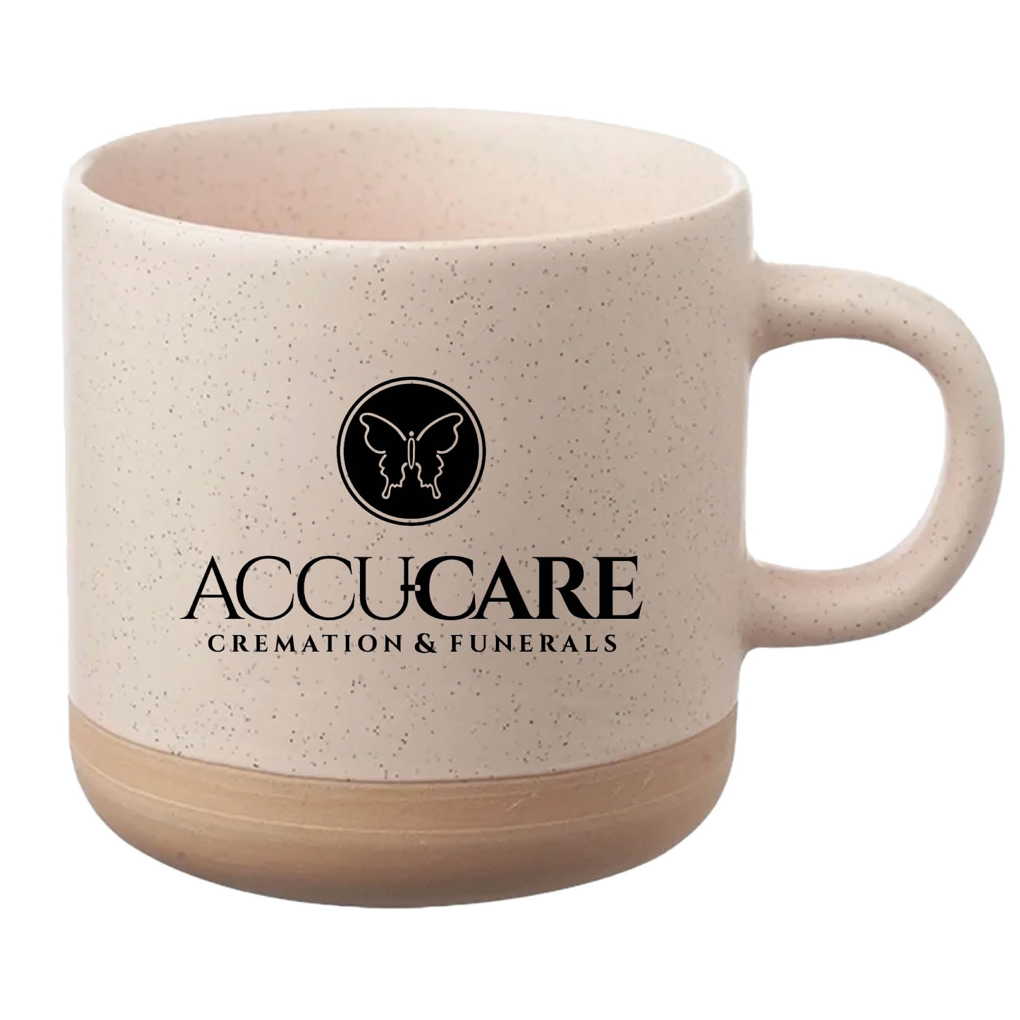 Cosmic Speckled Clay Coffee Mug 11 oz Cream