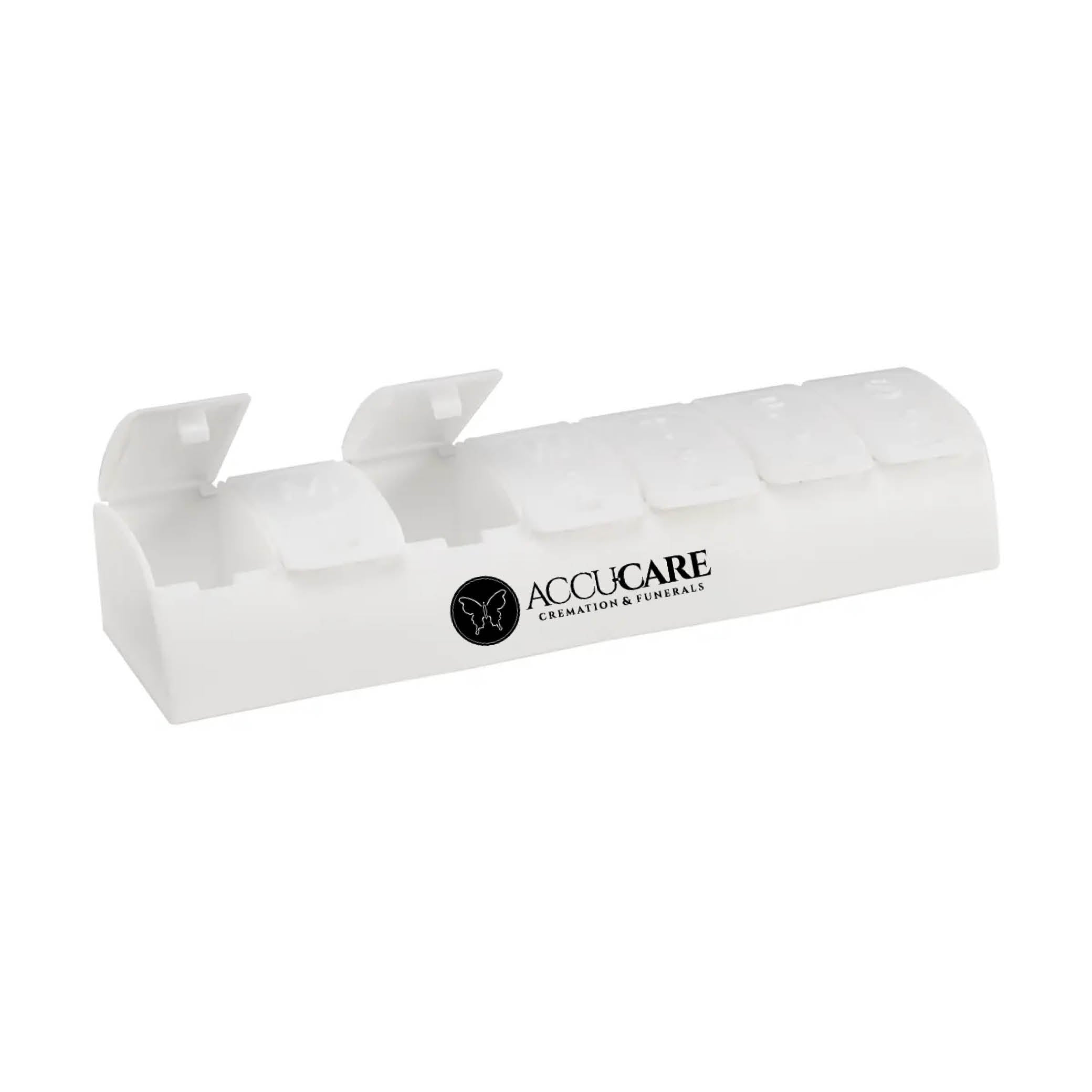 QuickCare 7-Day Med Minder Pill Box White