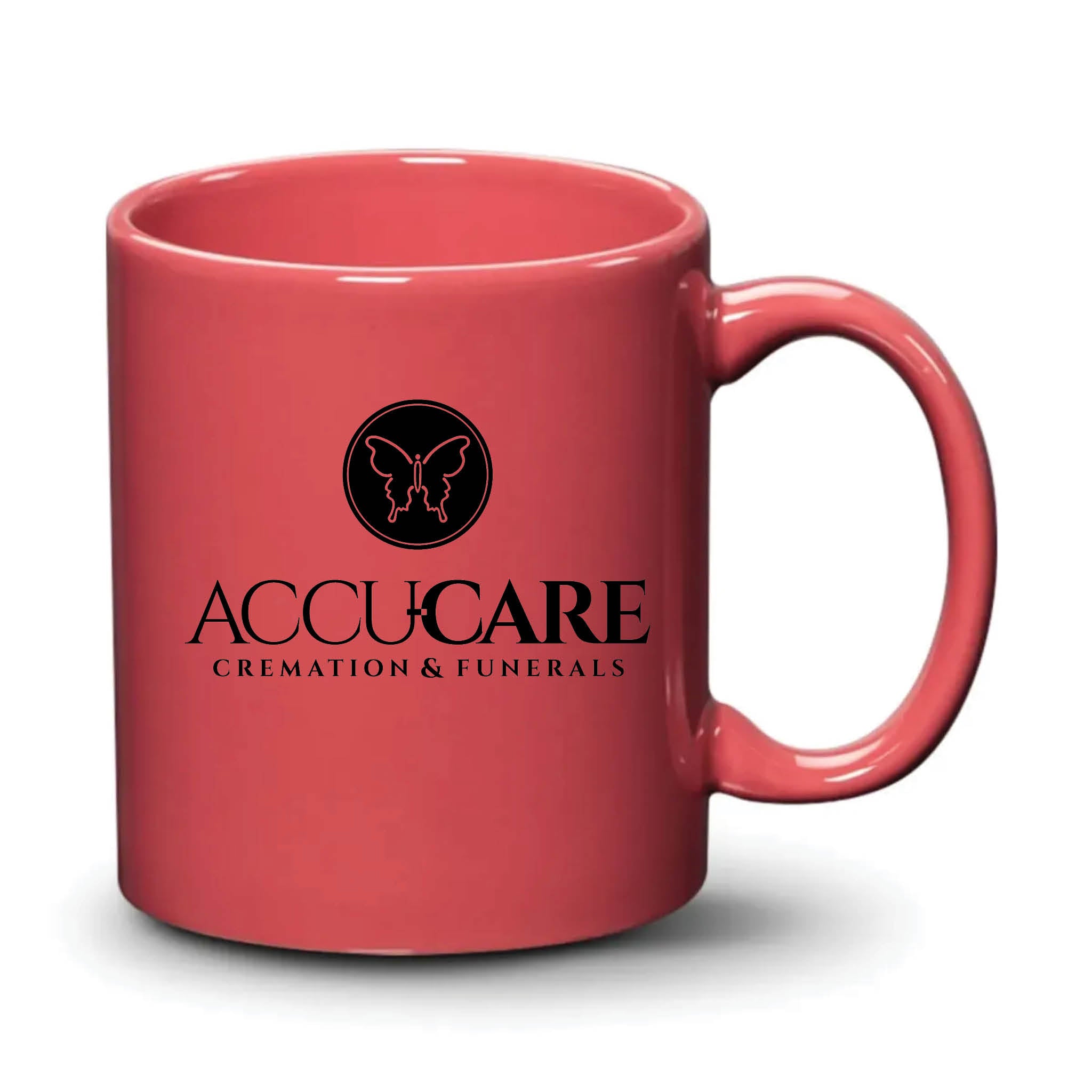 Malibu Mug Coral Black Logo