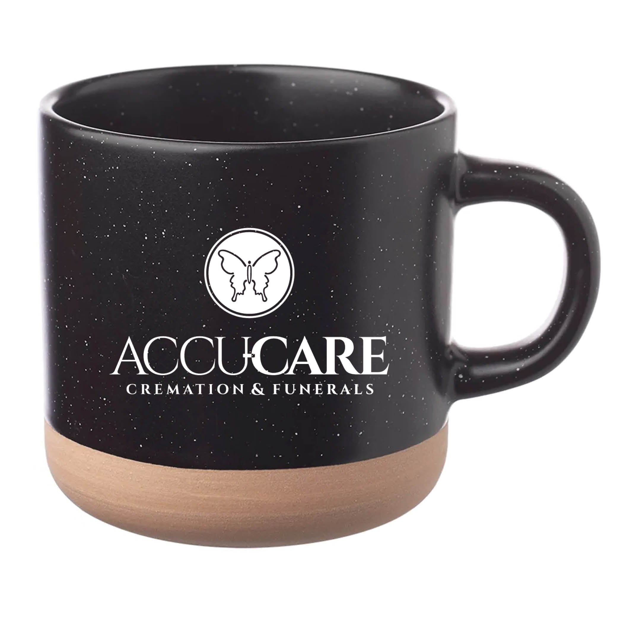 Cosmic Speckled Clay Coffee Mug 11 oz Black