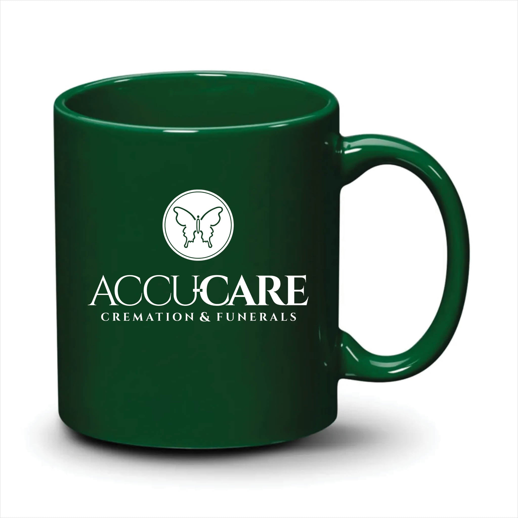 Malibu Mug Hunter Green White Logo