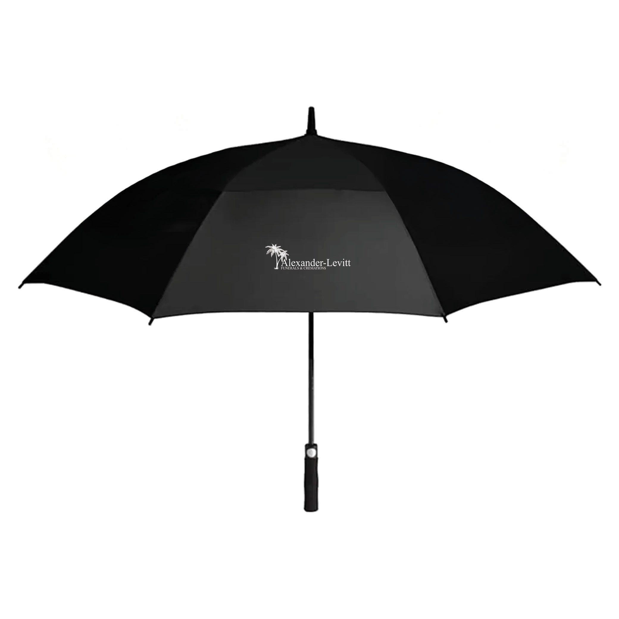 The 59" Arc Double Canopy UV Protection Golf Umbrella Black
