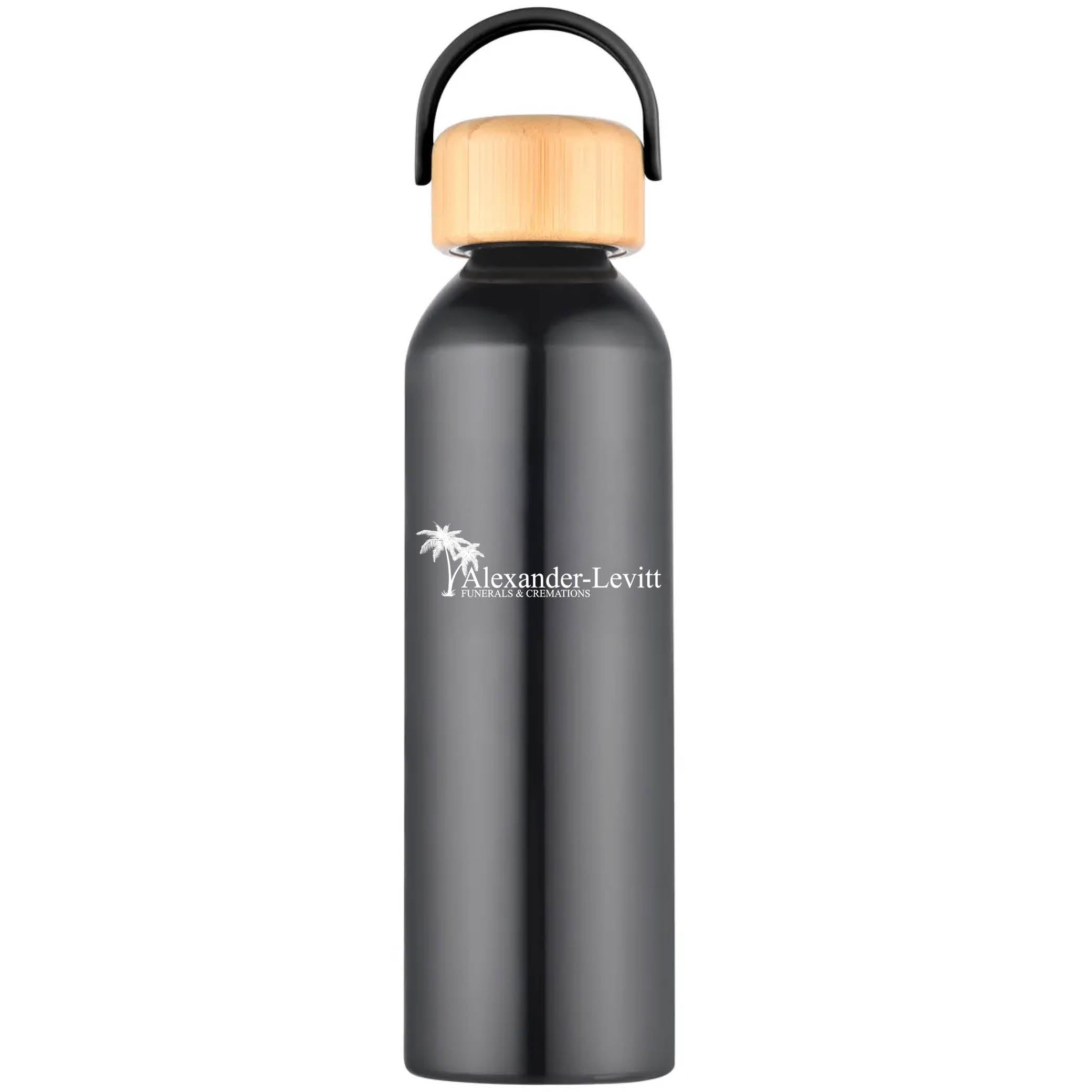 Geyser-VI 24 Oz. Eco Friendly Sports Water Bottle Black