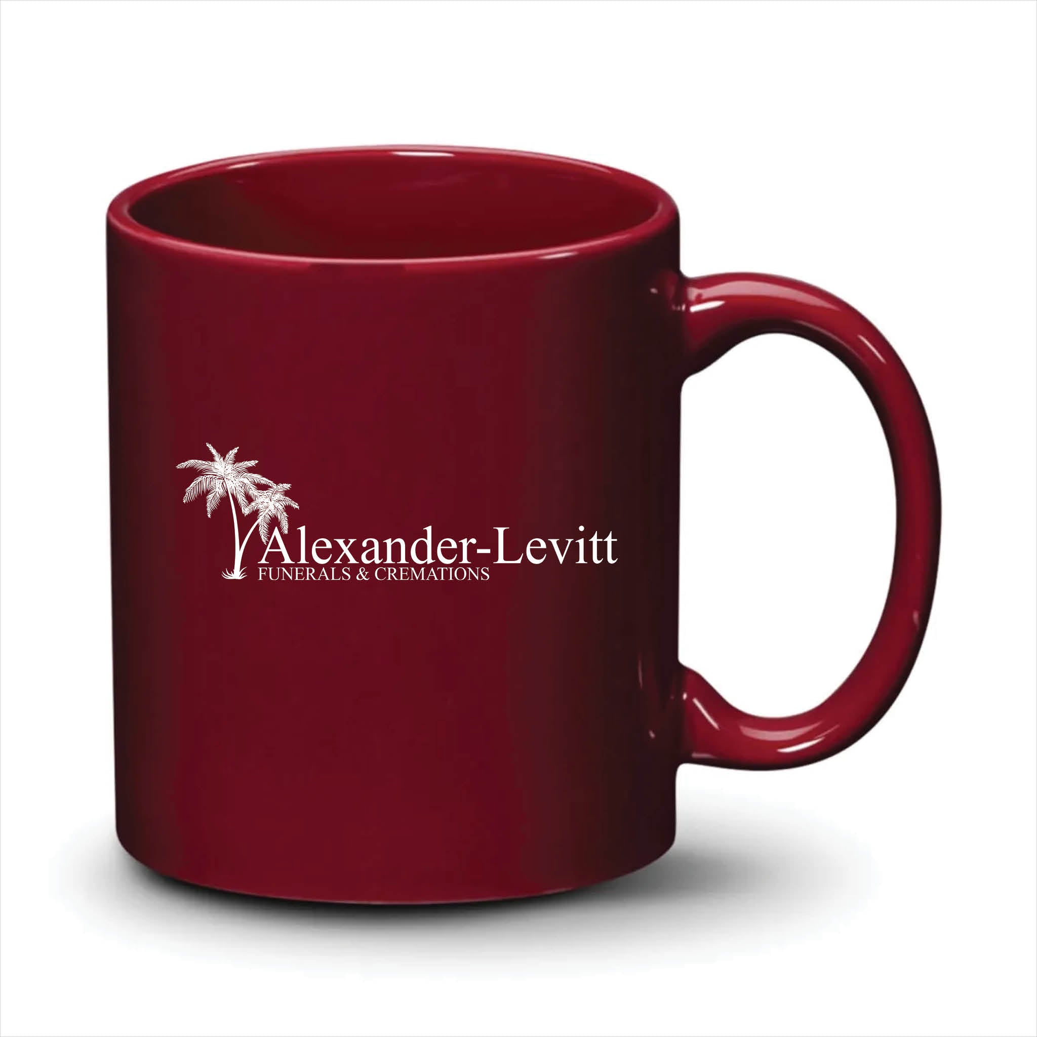 Malibu Mug Burgundy White Logo