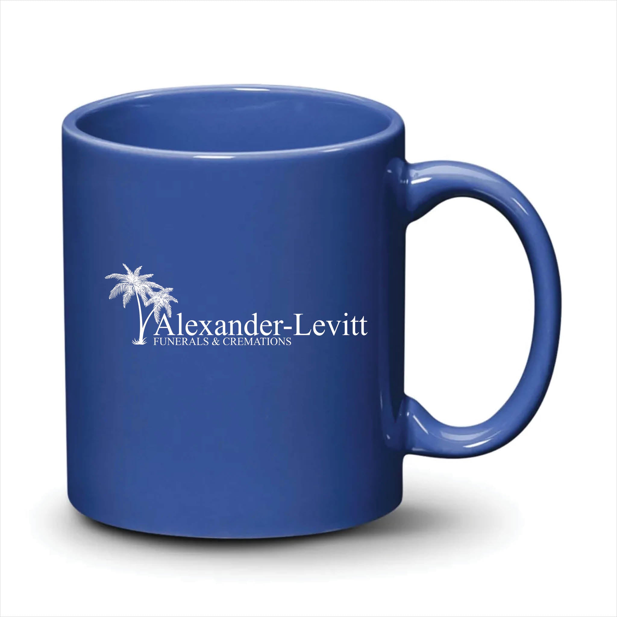 Malibu Mug Ocean Blue White Logo