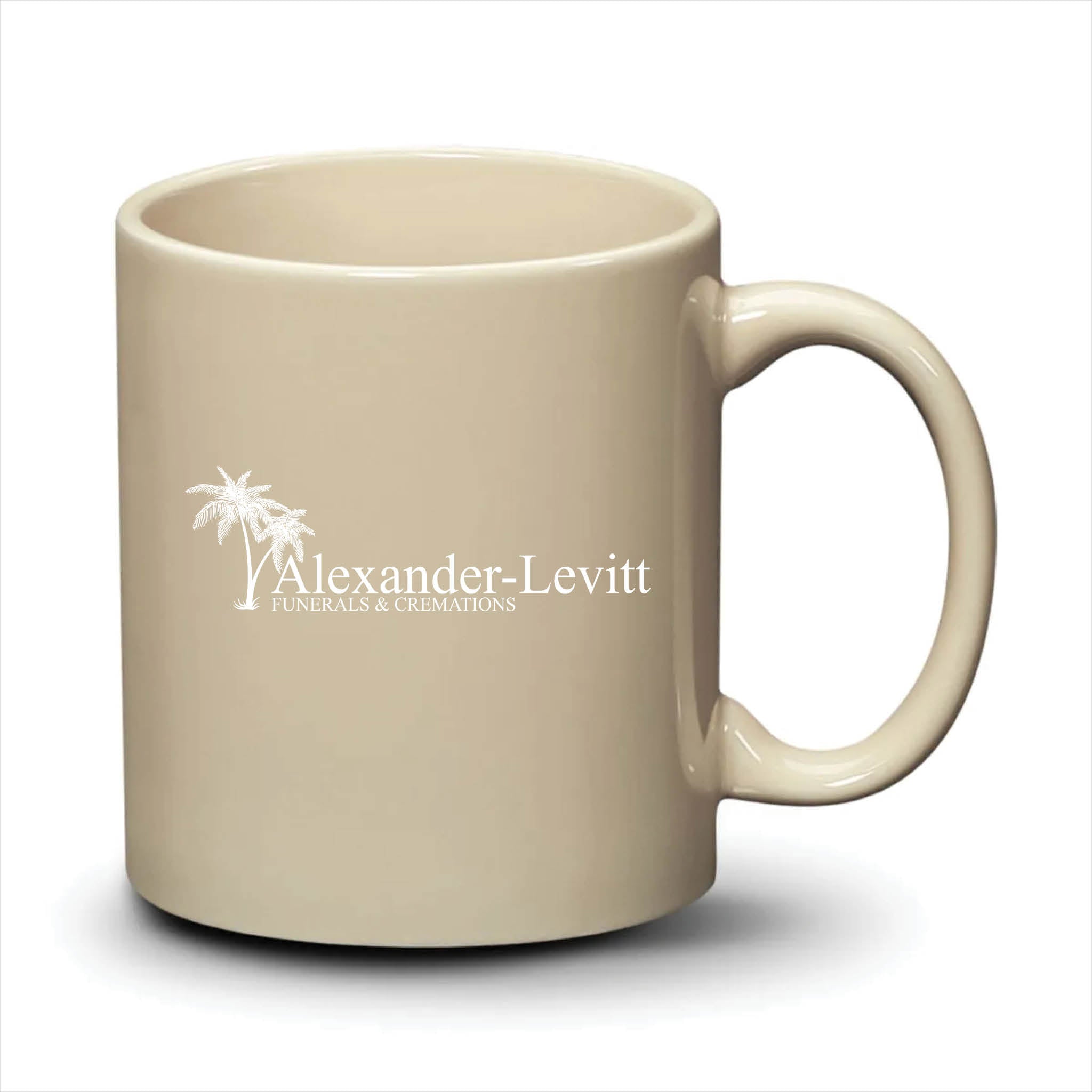 Malibu Mug Almond White Logo