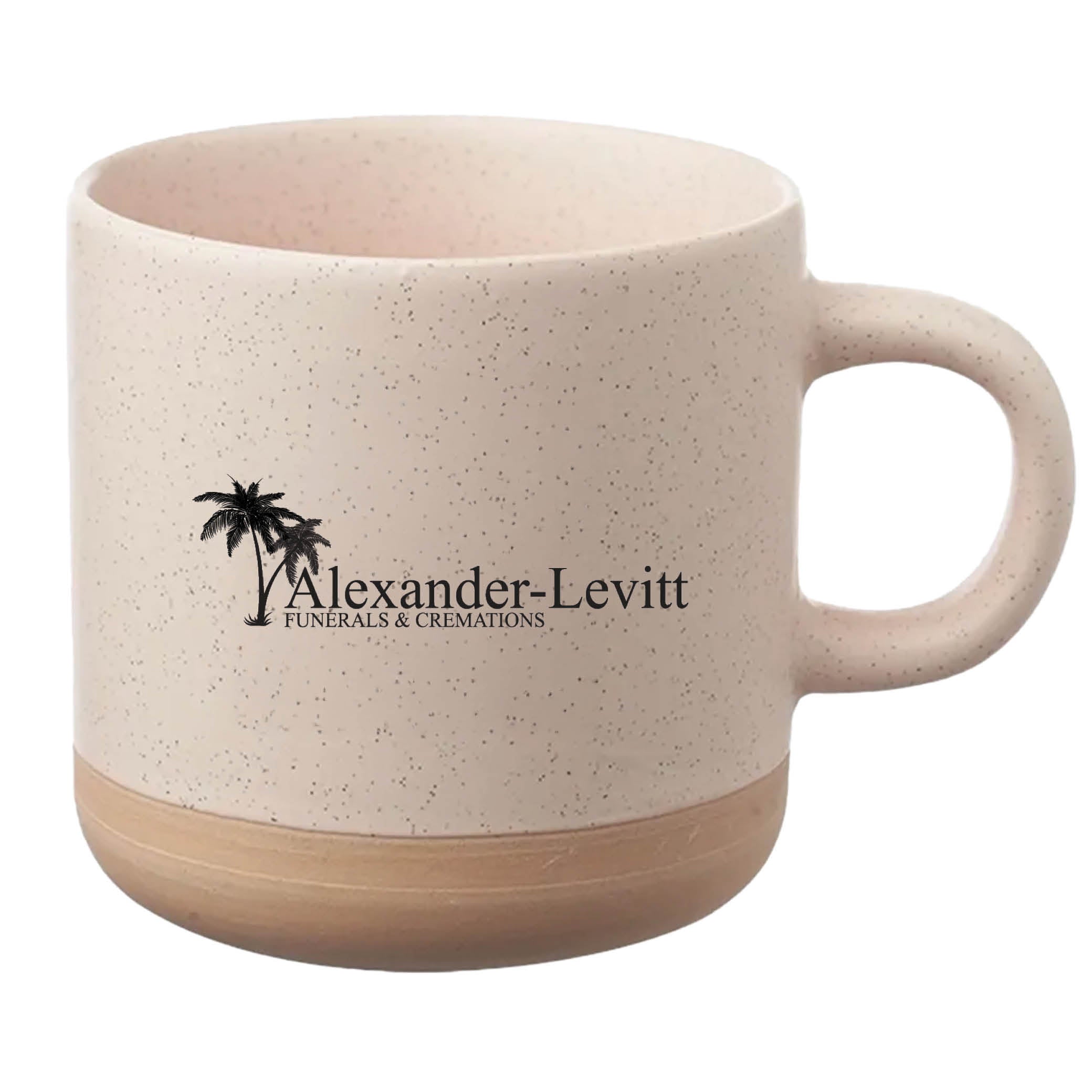 Cosmic Speckled Clay Coffee Mug 11 oz Cream