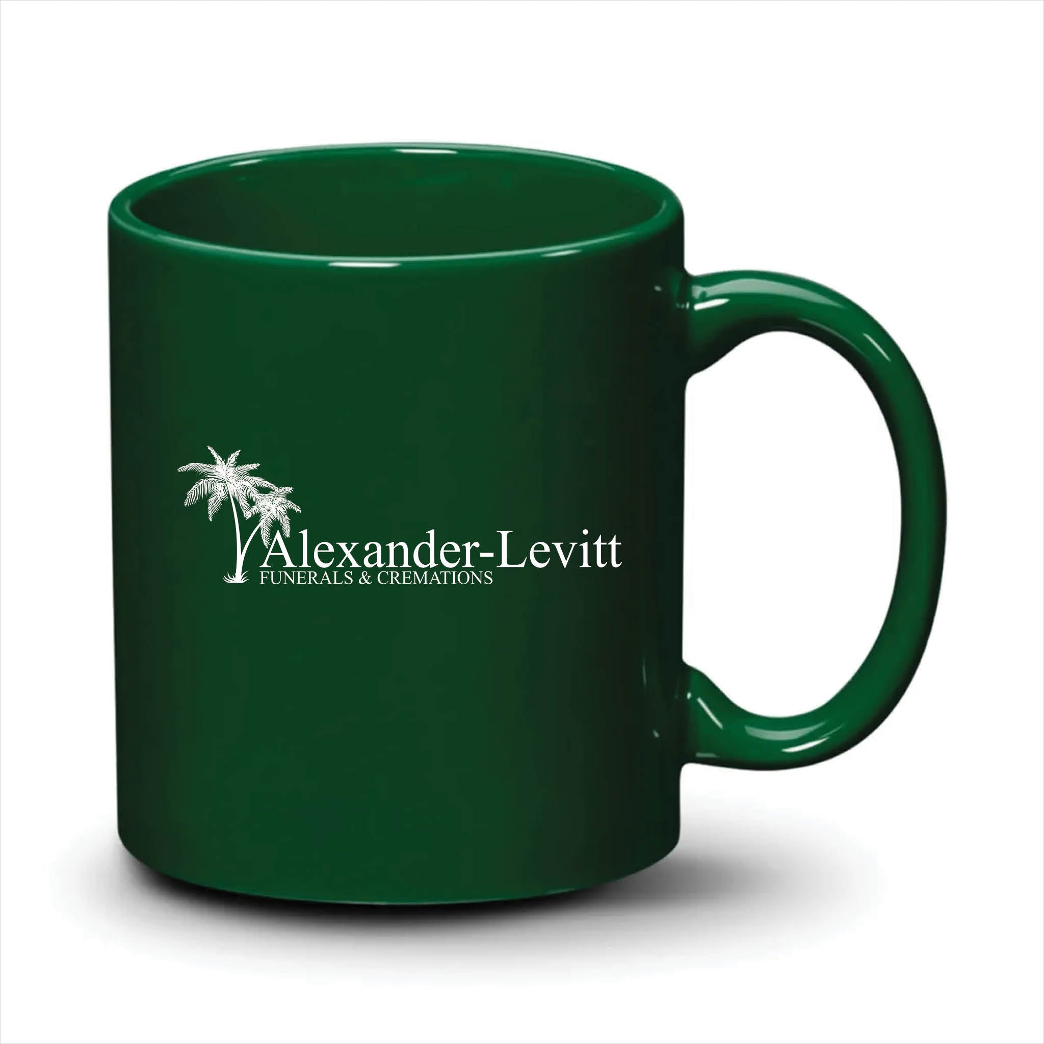 Malibu Mug Hunter Green White Logo