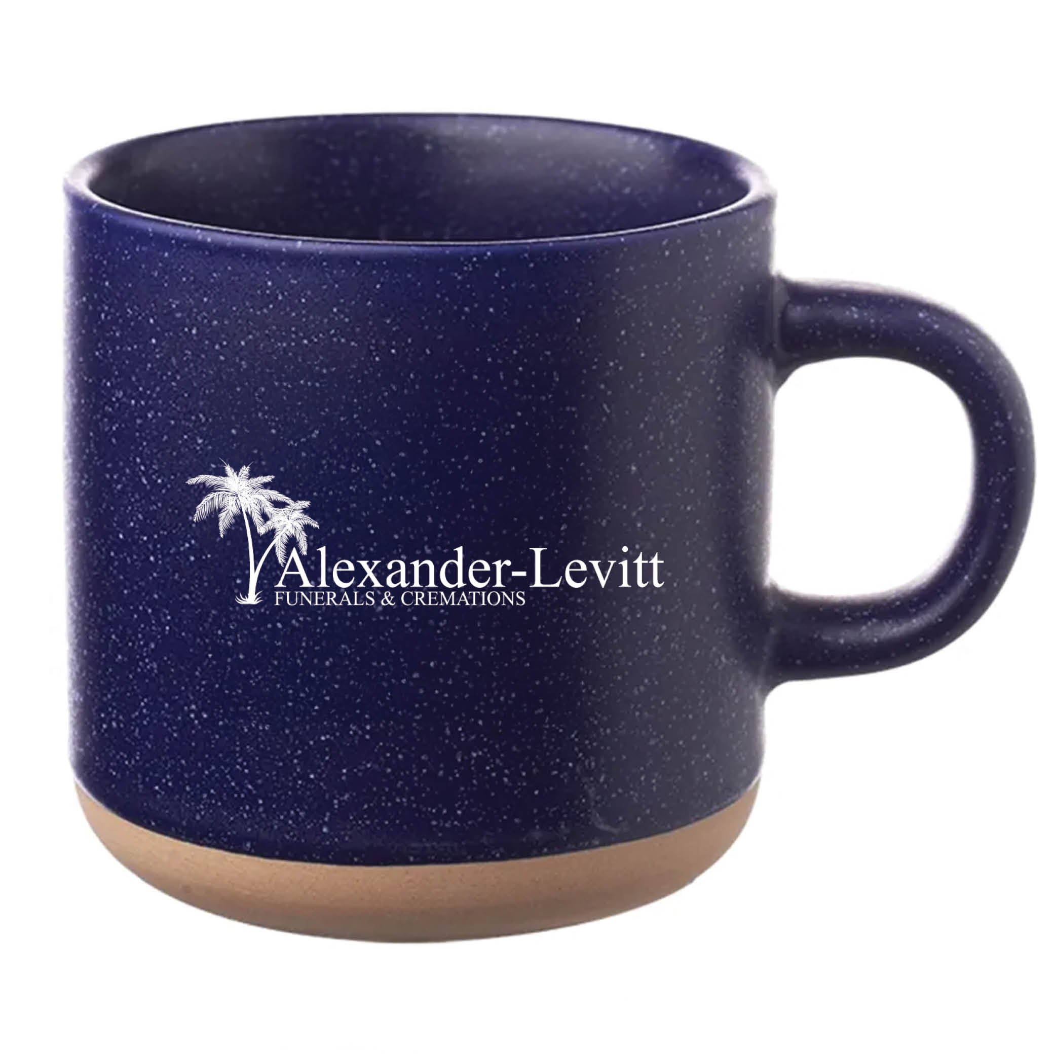 Cosmic Speckled Clay Coffee Mug 11 oz Blue