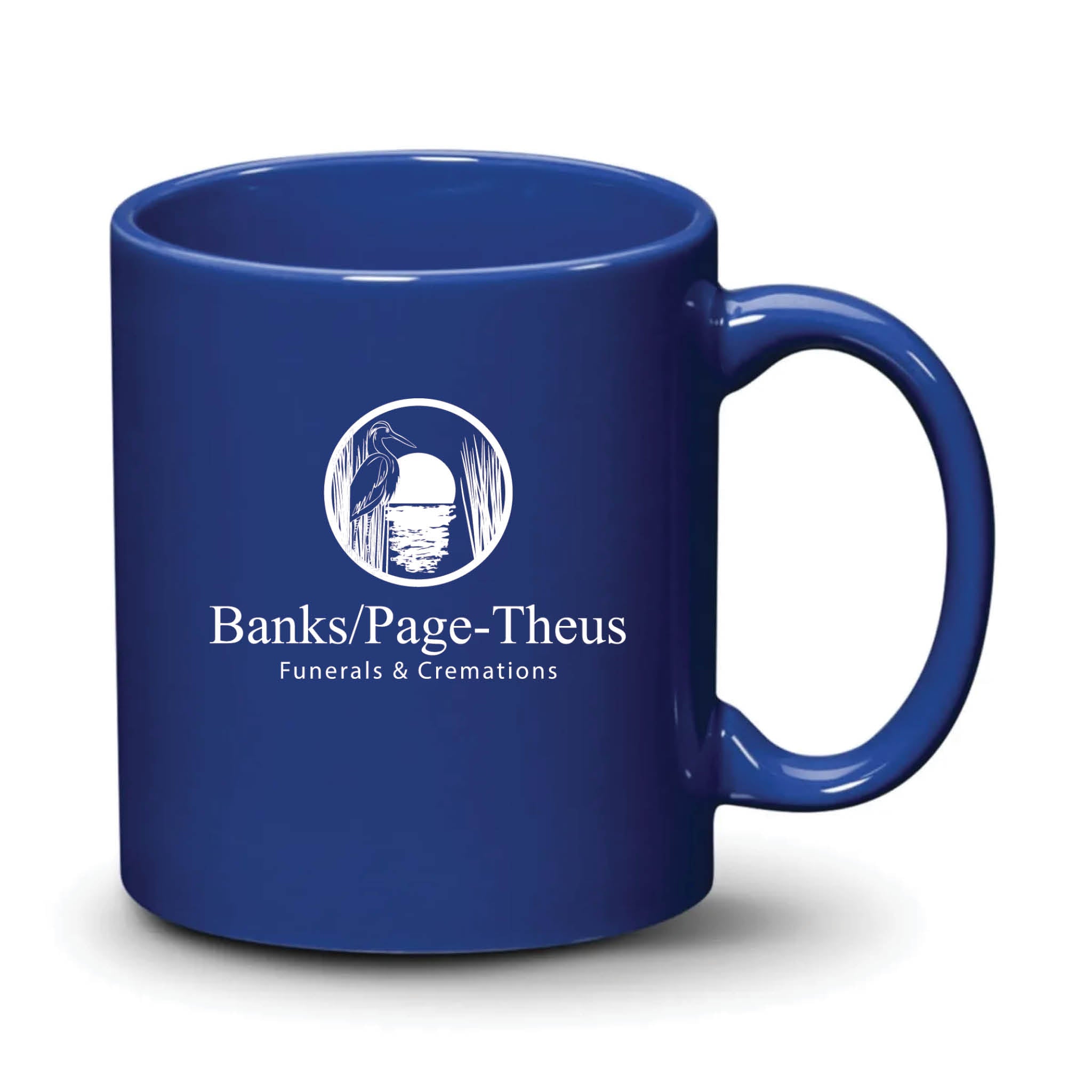 Malibu Mug Royal Blue White Logo