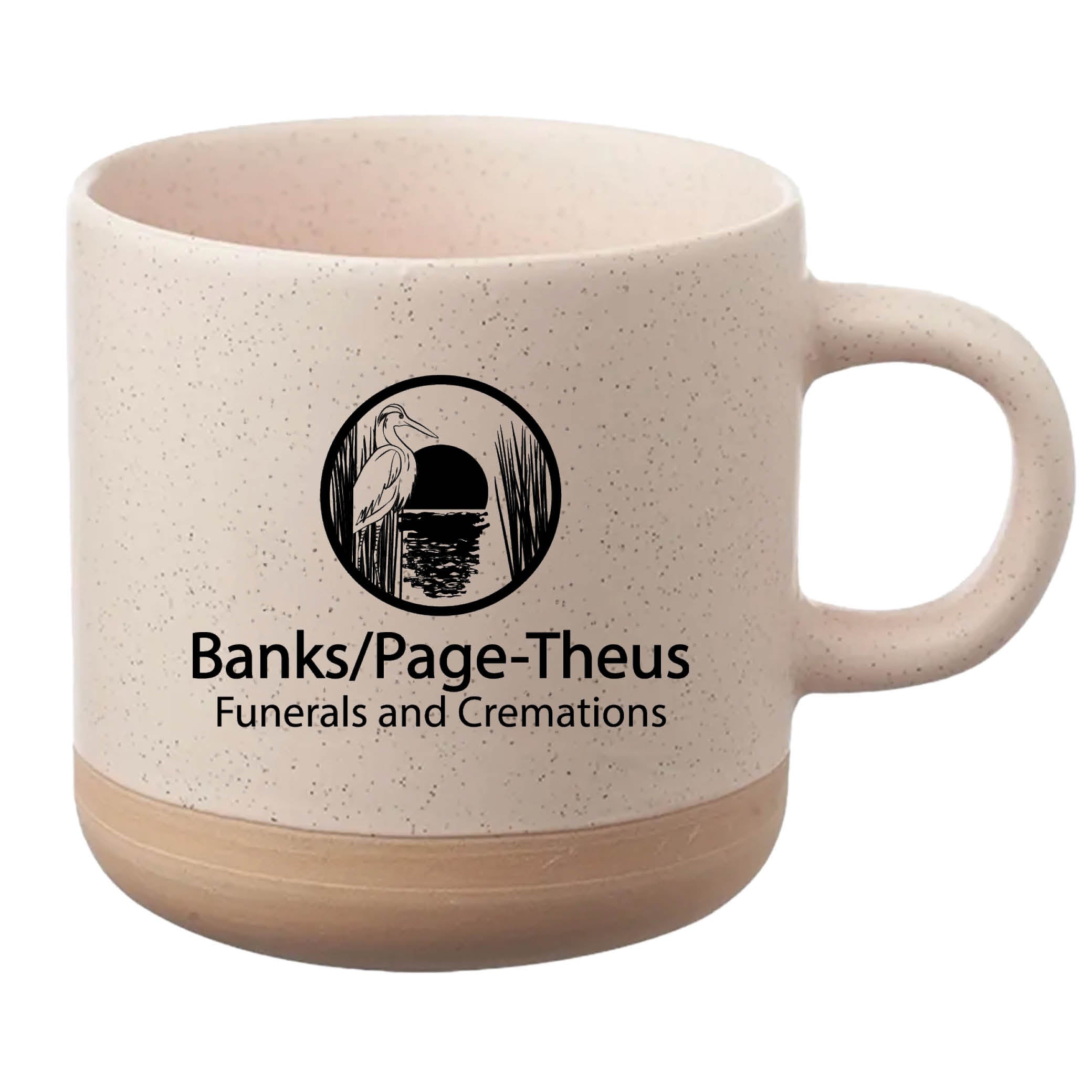 Cosmic Speckled Clay Coffee Mug 11 oz Cream