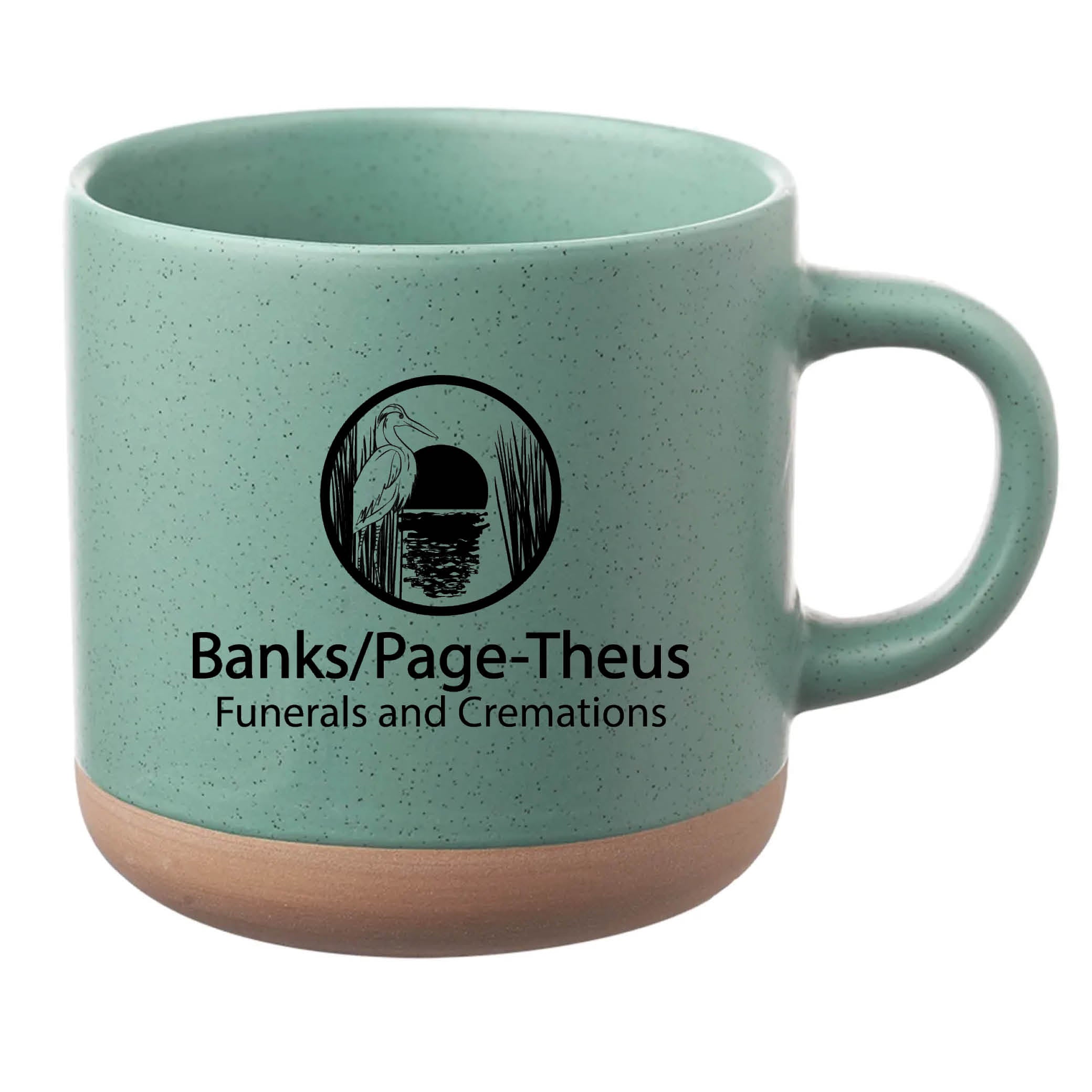 Cosmic Speckled Clay Coffee Mug 11 oz Mint