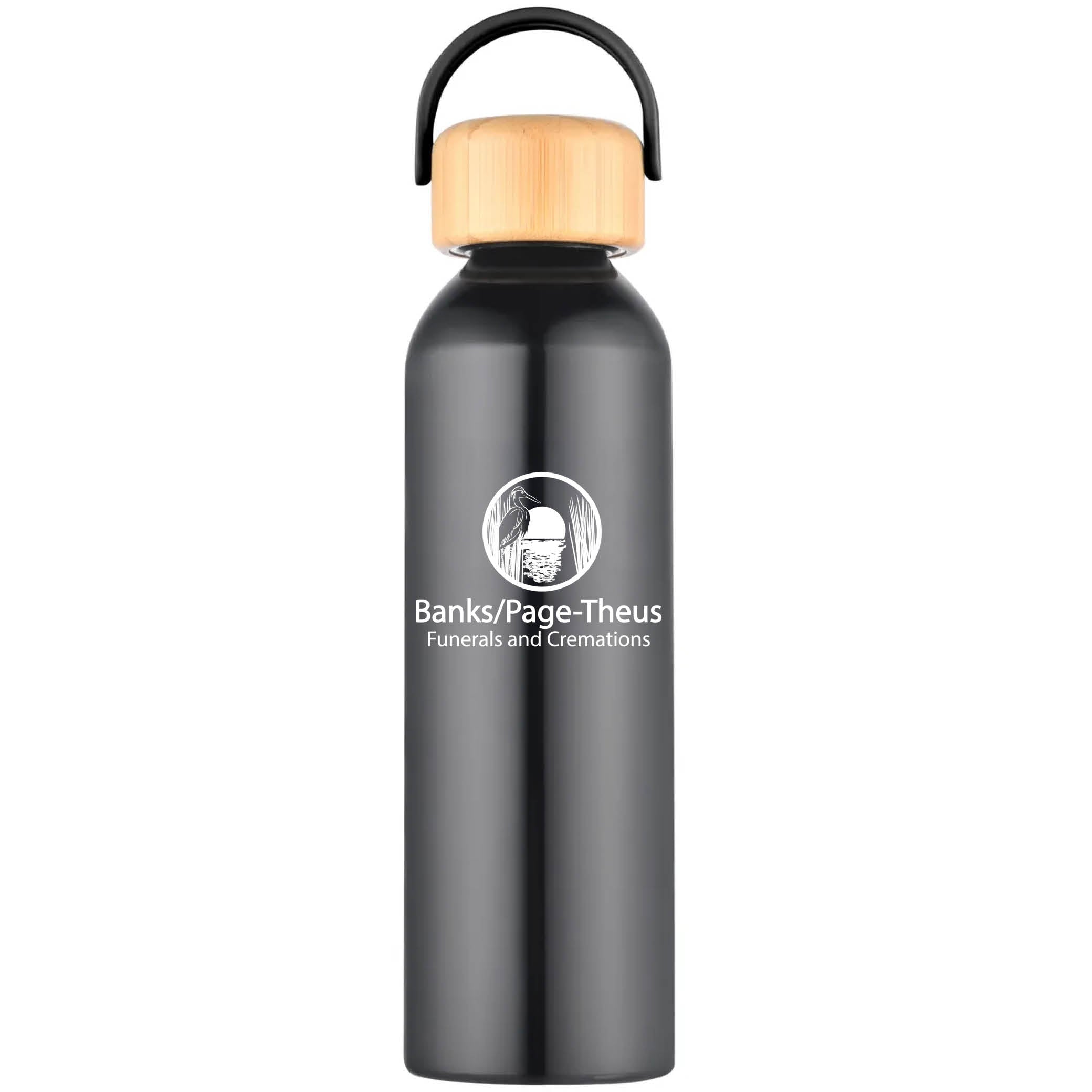 Geyser-VI 24 Oz. Eco Friendly Sports Water Bottle Black
