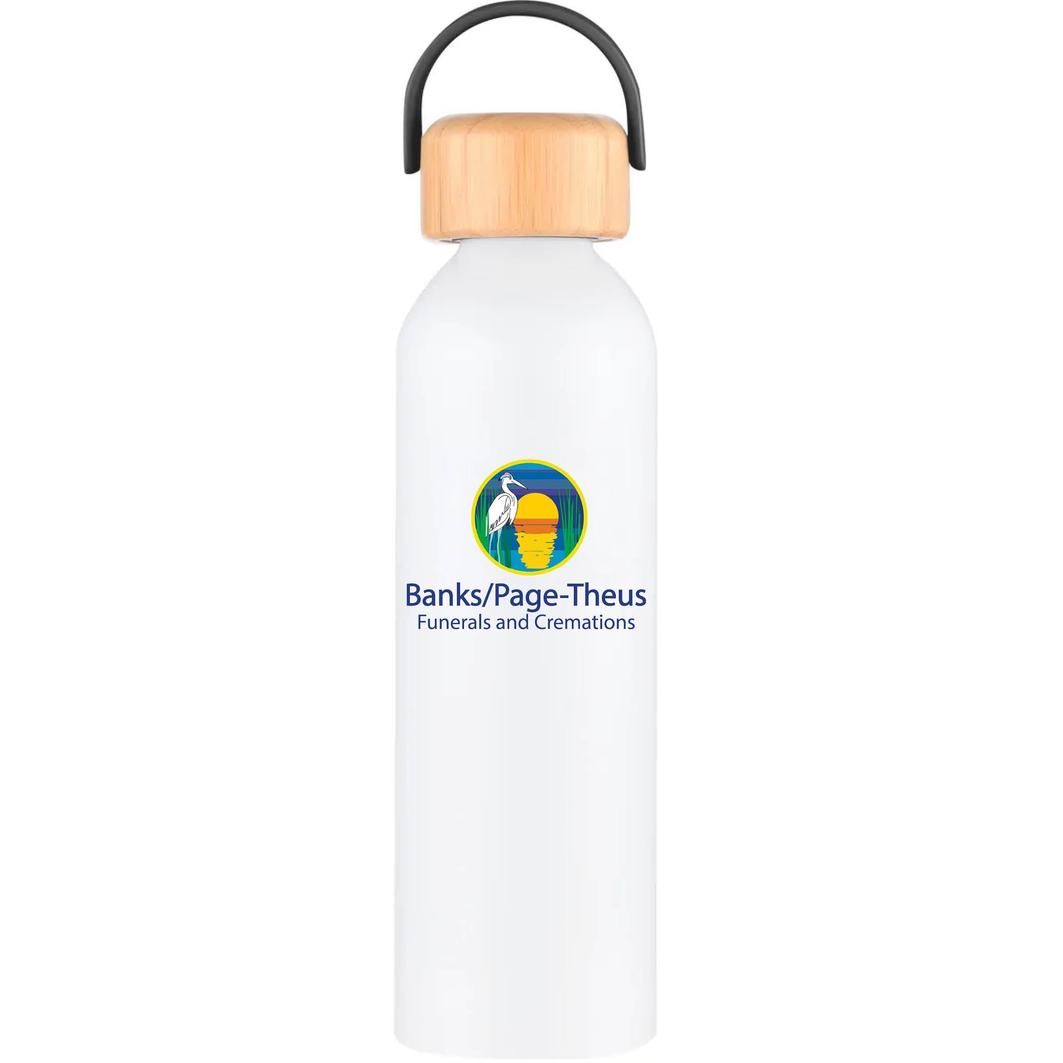 Geyser-VI 24 Oz. Eco Friendly Sports Water Bottle White
