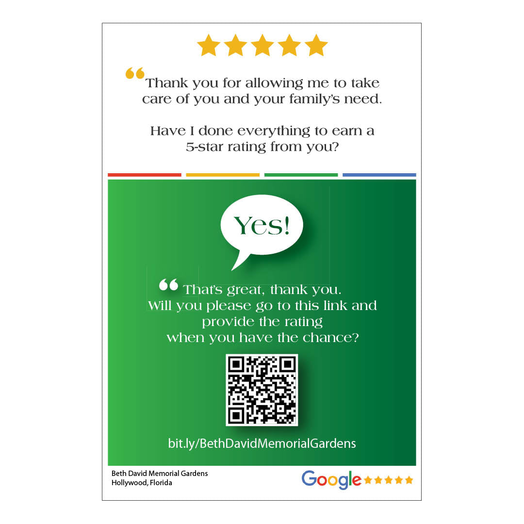 4x6 Google Review Region Glossy Postcards