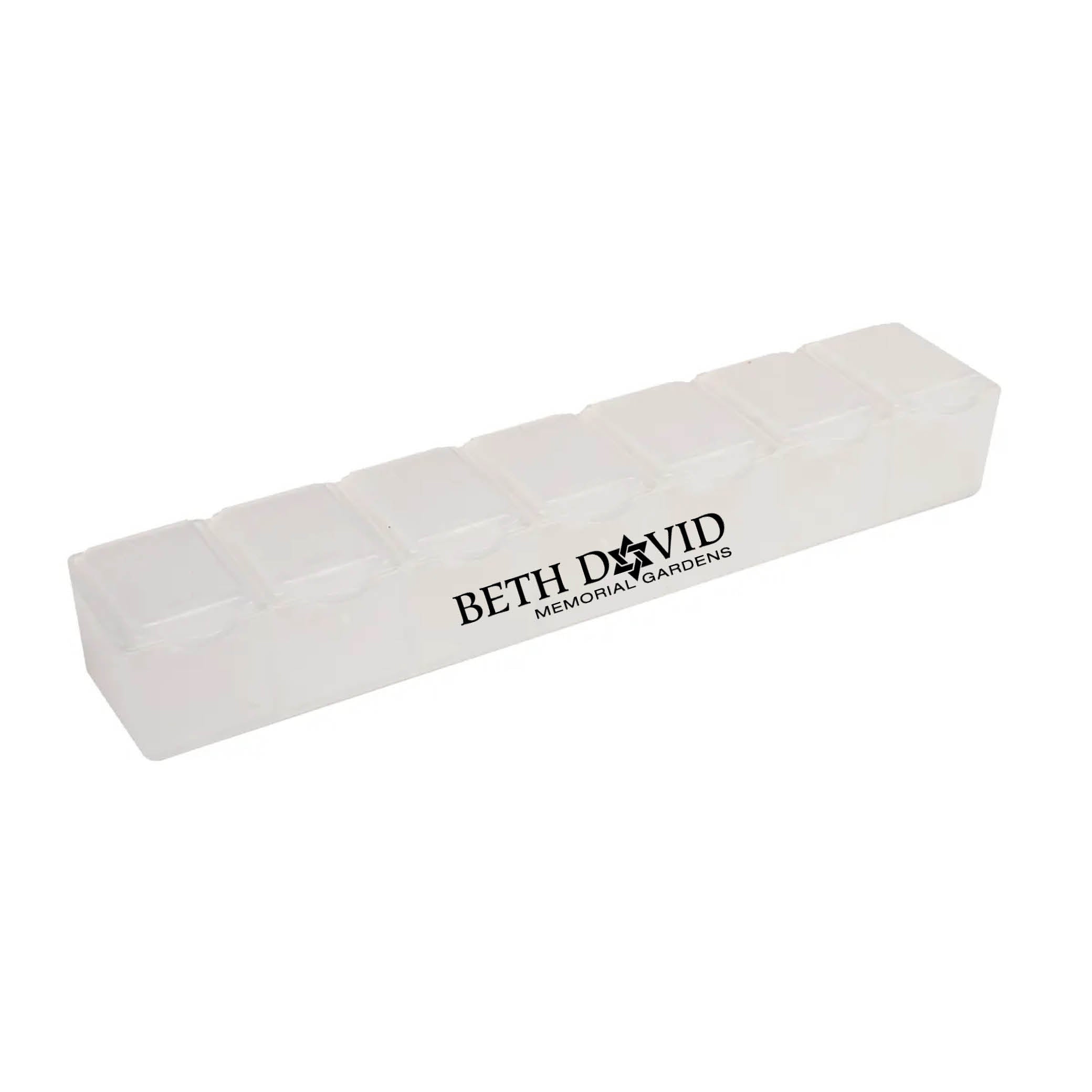 7 Day Pill Box Translucent White