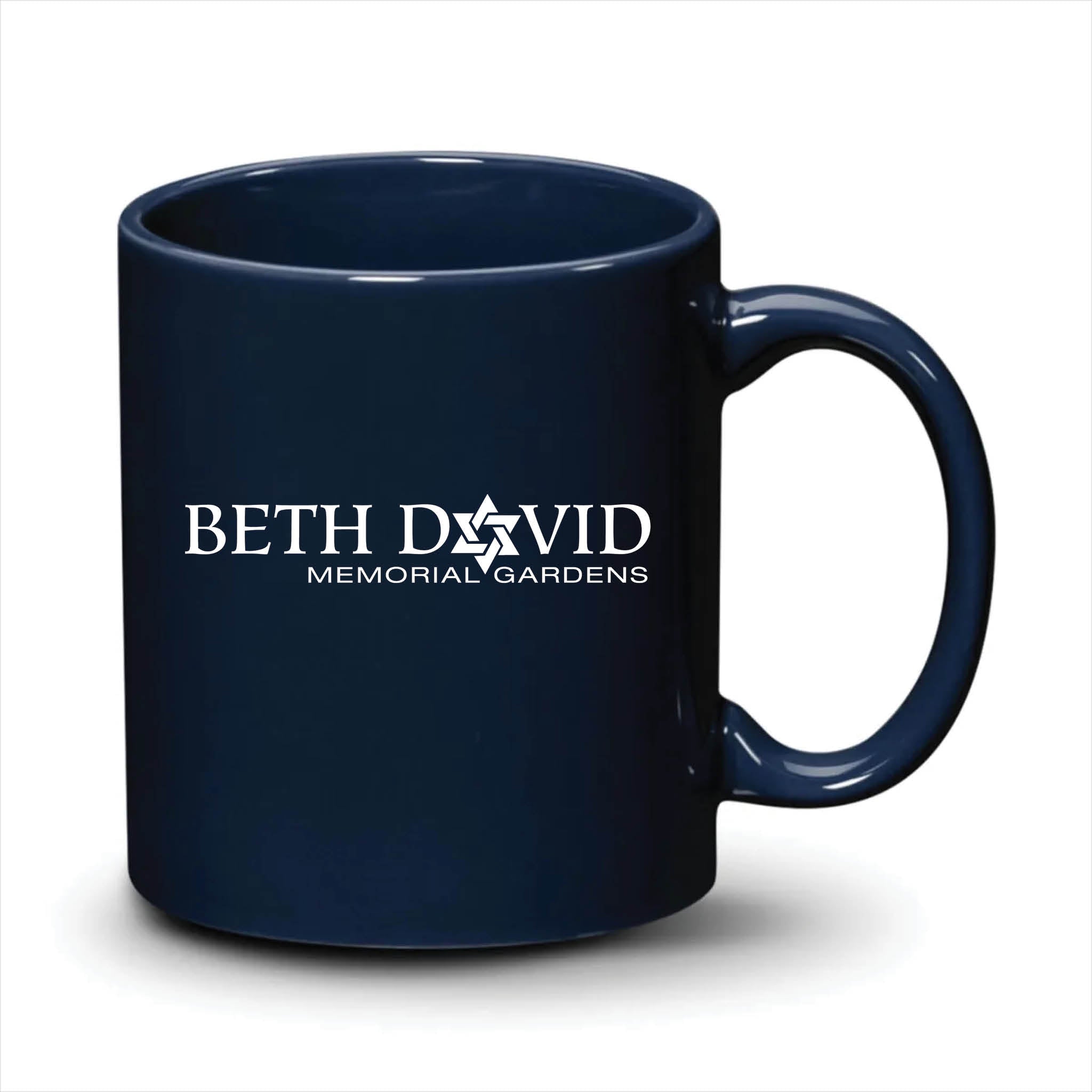 Malibu Mug Navy Blue White Logo