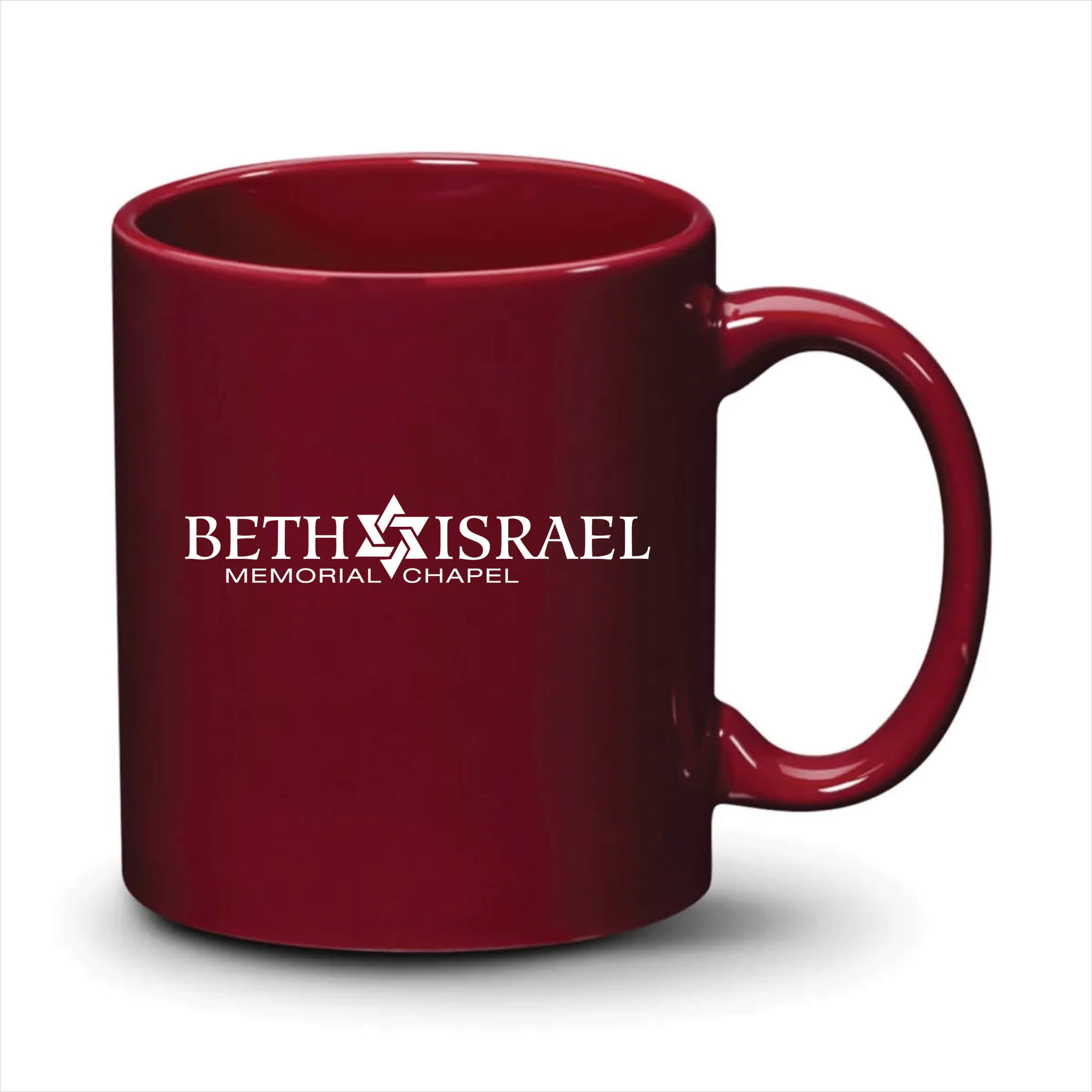 Malibu Mug Burgundy White Logo