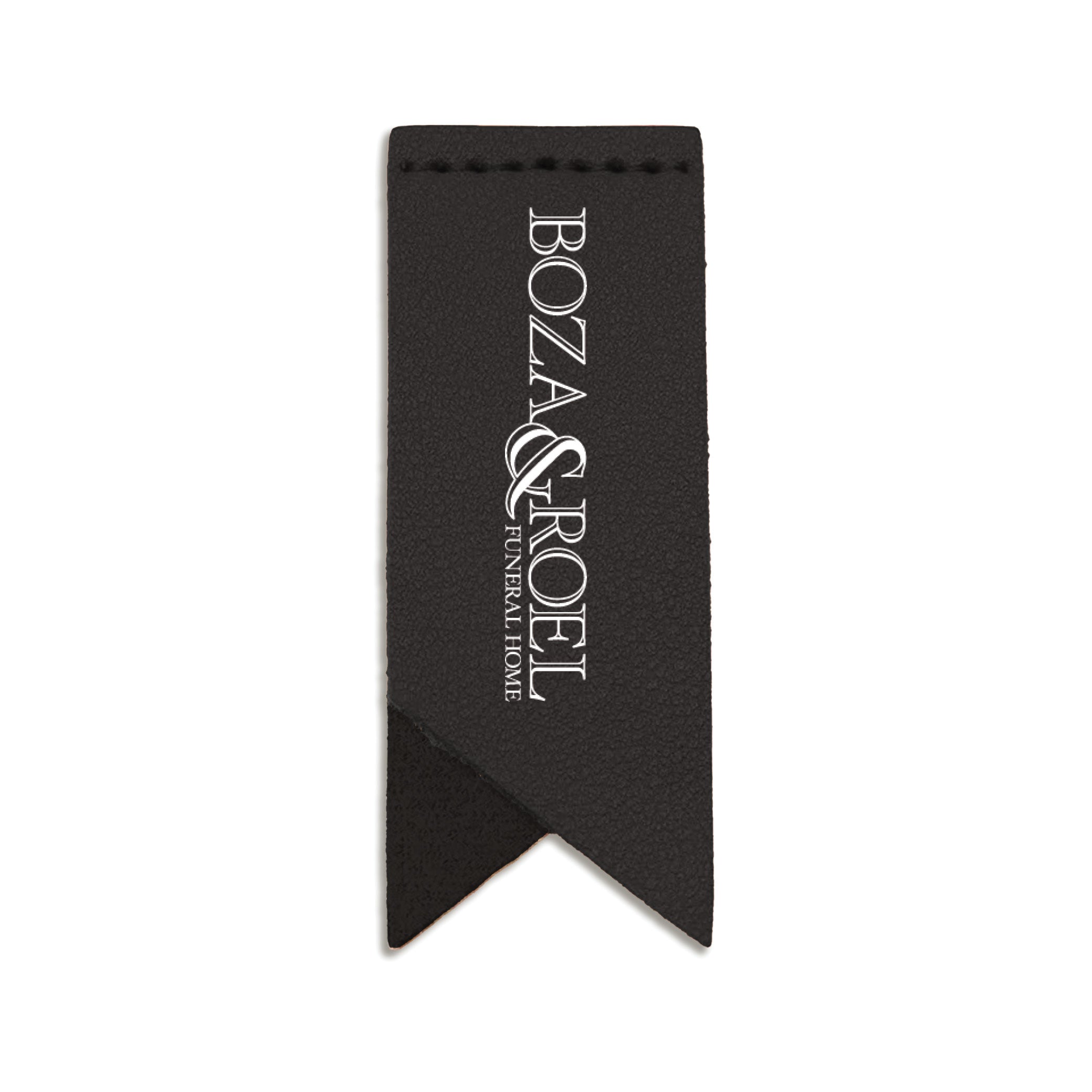 Handmade Leather Bookmark Corner Marker Clip Read Sign Black