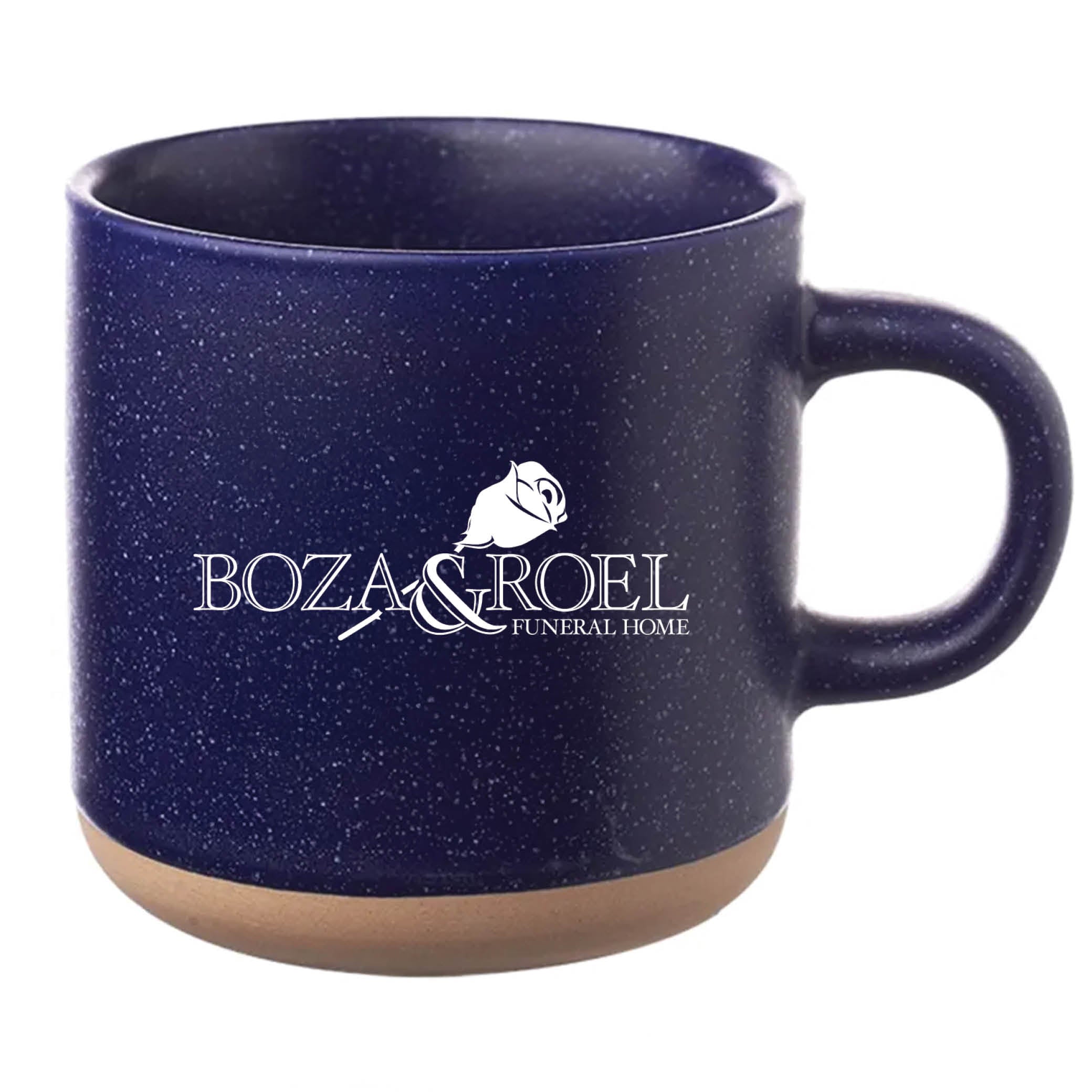 Cosmic Speckled Clay Coffee Mug 11 oz Blue
