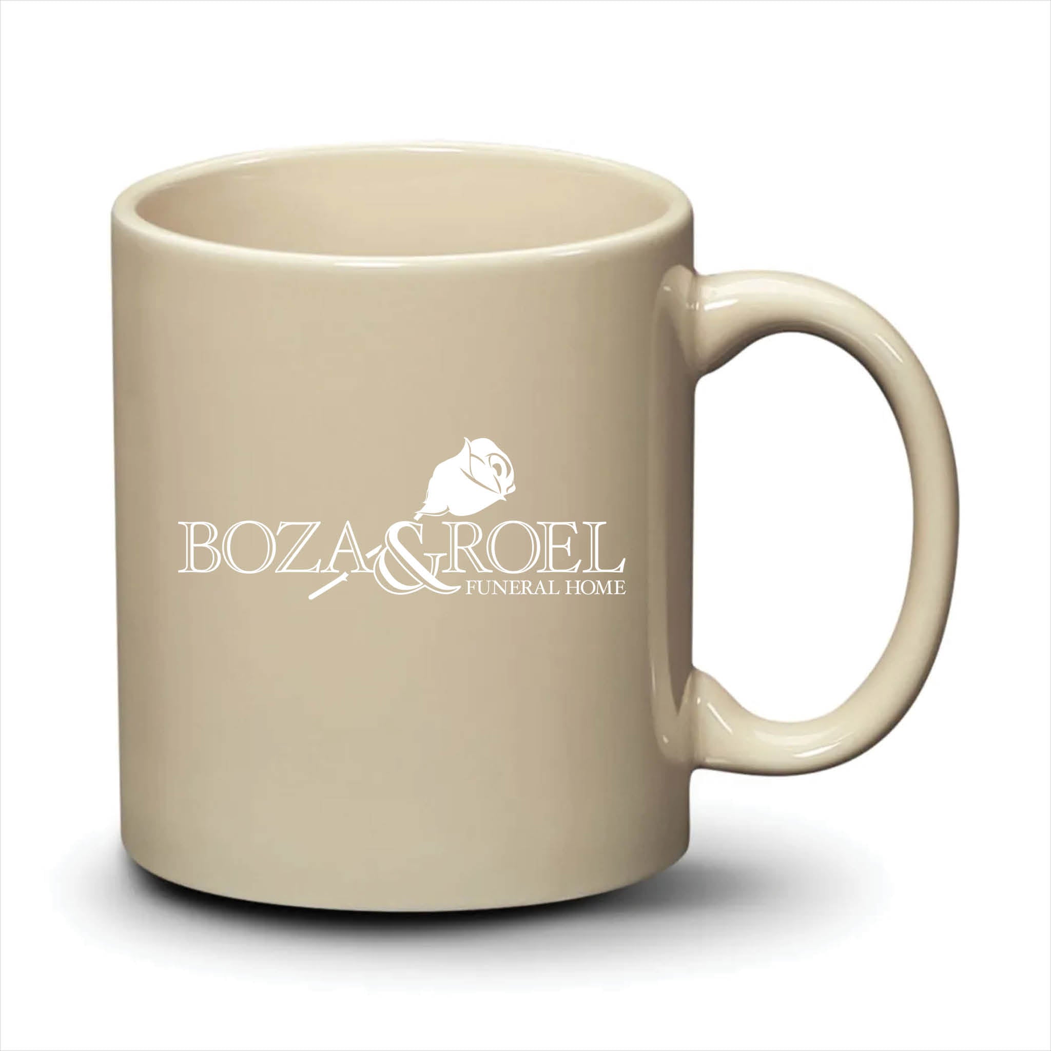 Malibu Mug Almond White Logo