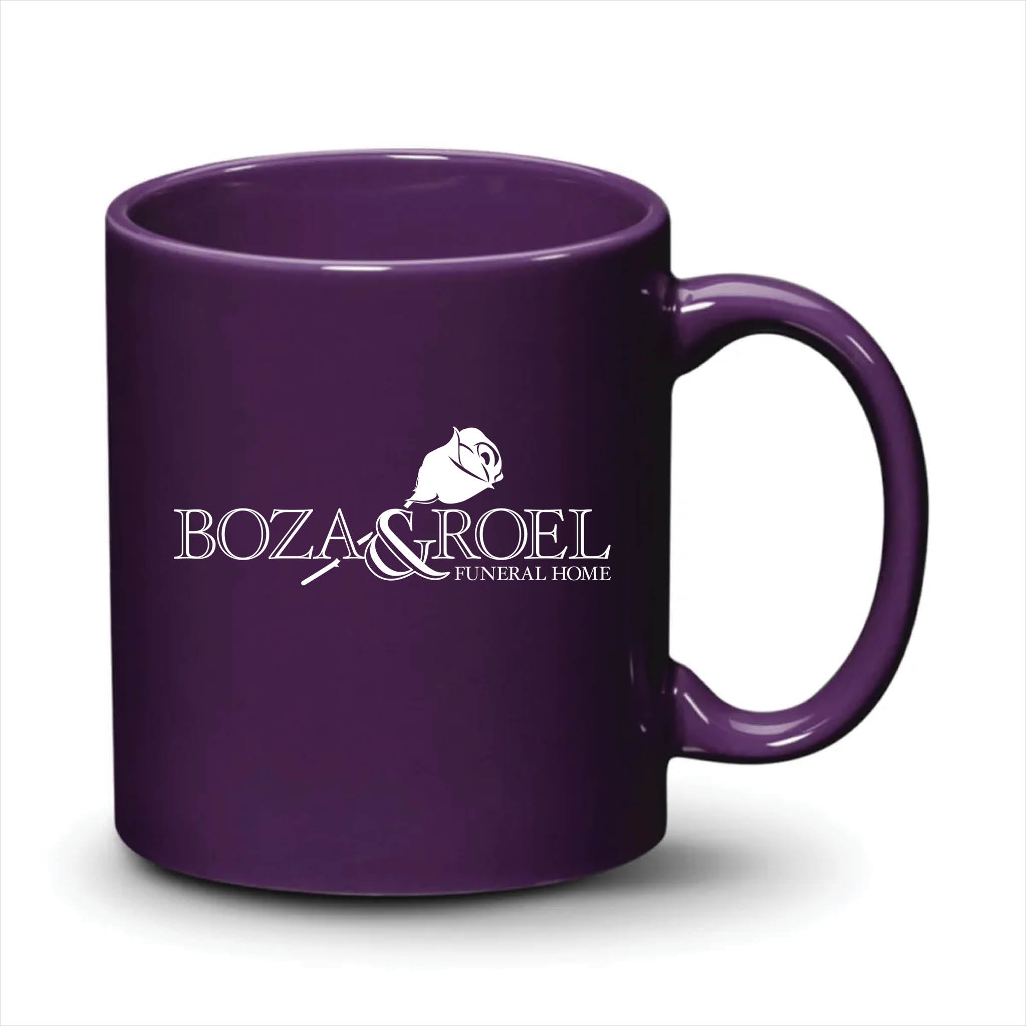 Malibu Mug Purple White Logo