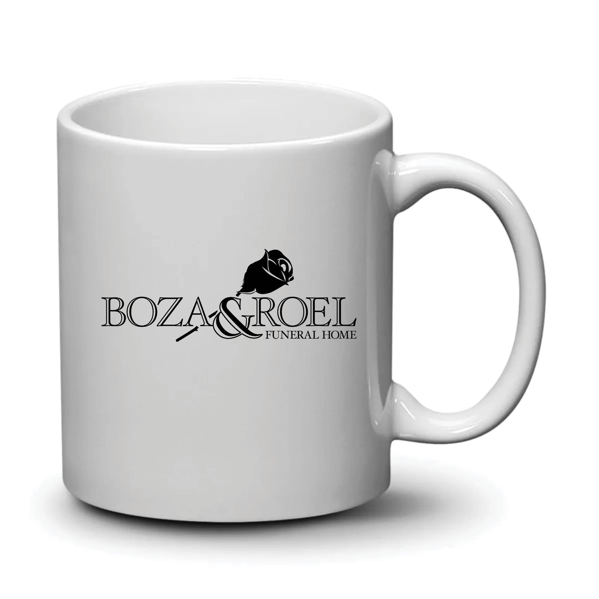 Malibu Mug White Black Logo