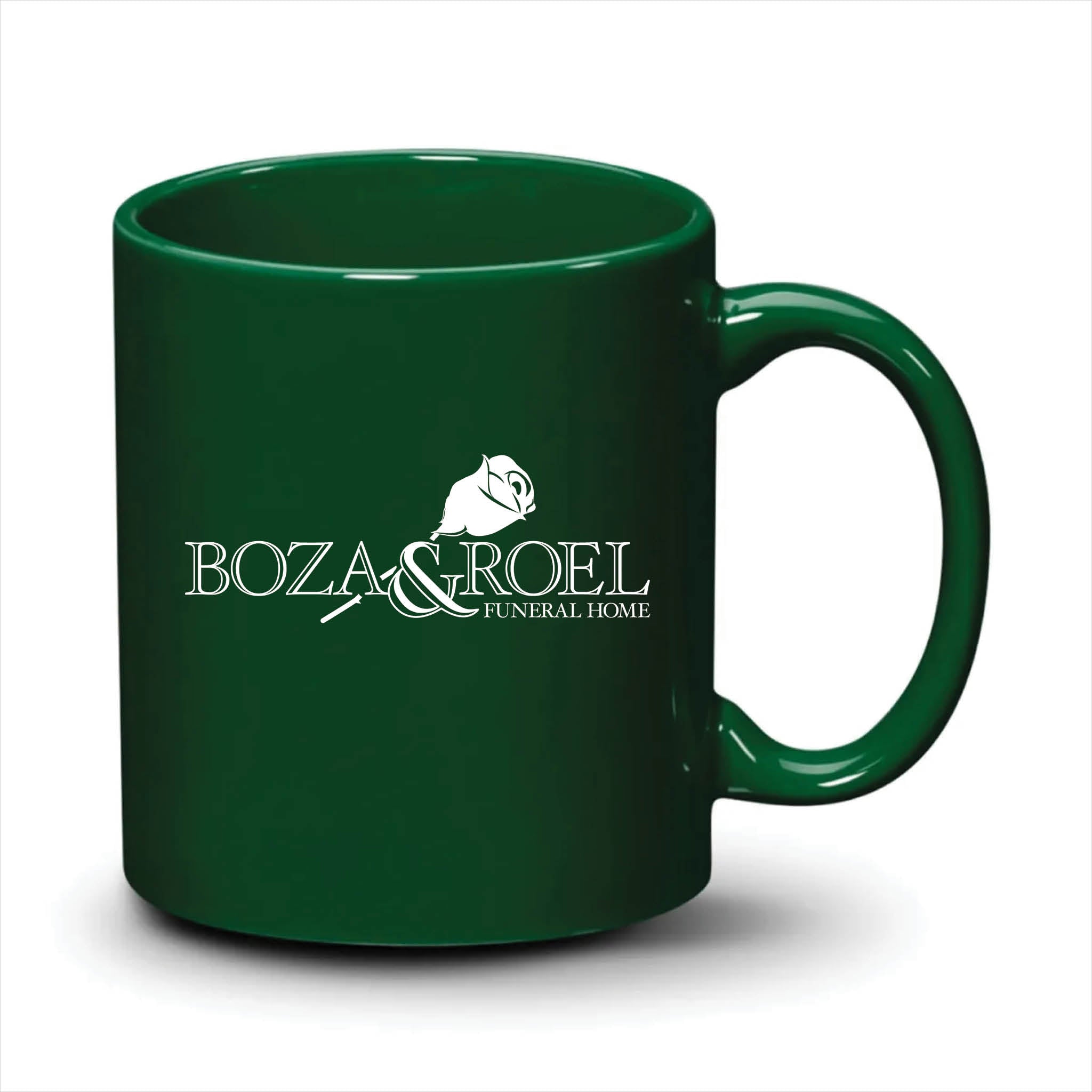 Malibu Mug Hunter Green White Logo