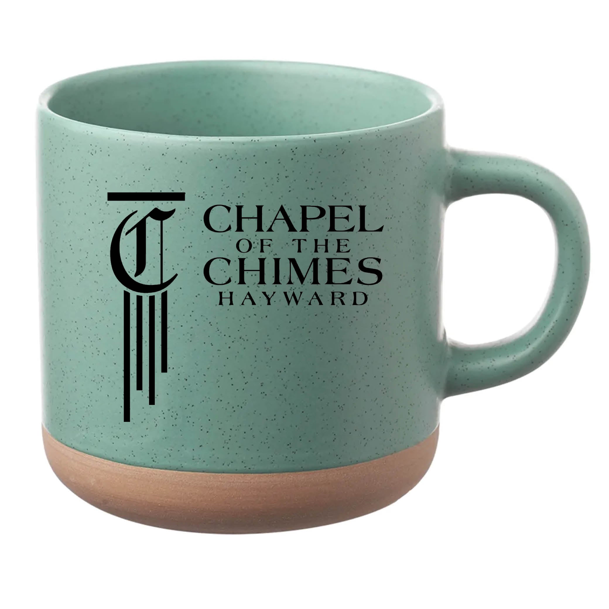 Cosmic Speckled Clay Coffee Mug 11 oz Mint