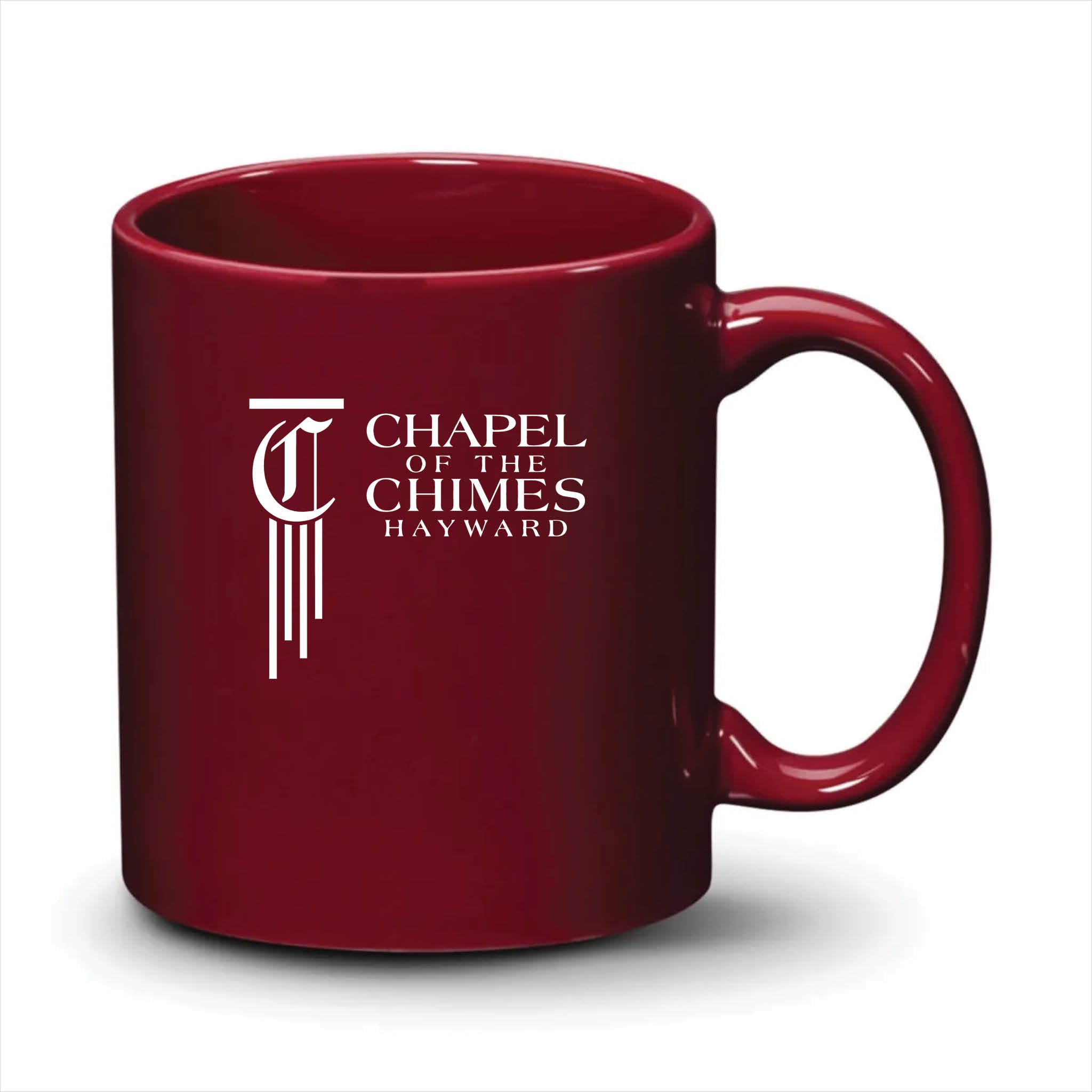 Malibu Mug Burgundy White Logo