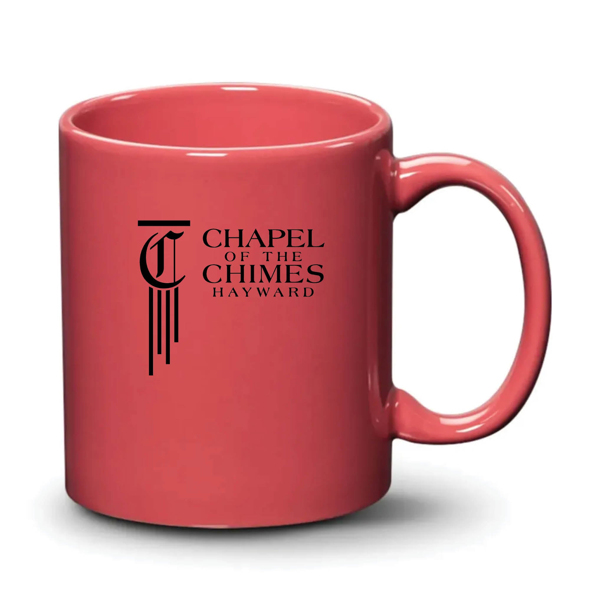 Malibu Mug Coral Black Logo