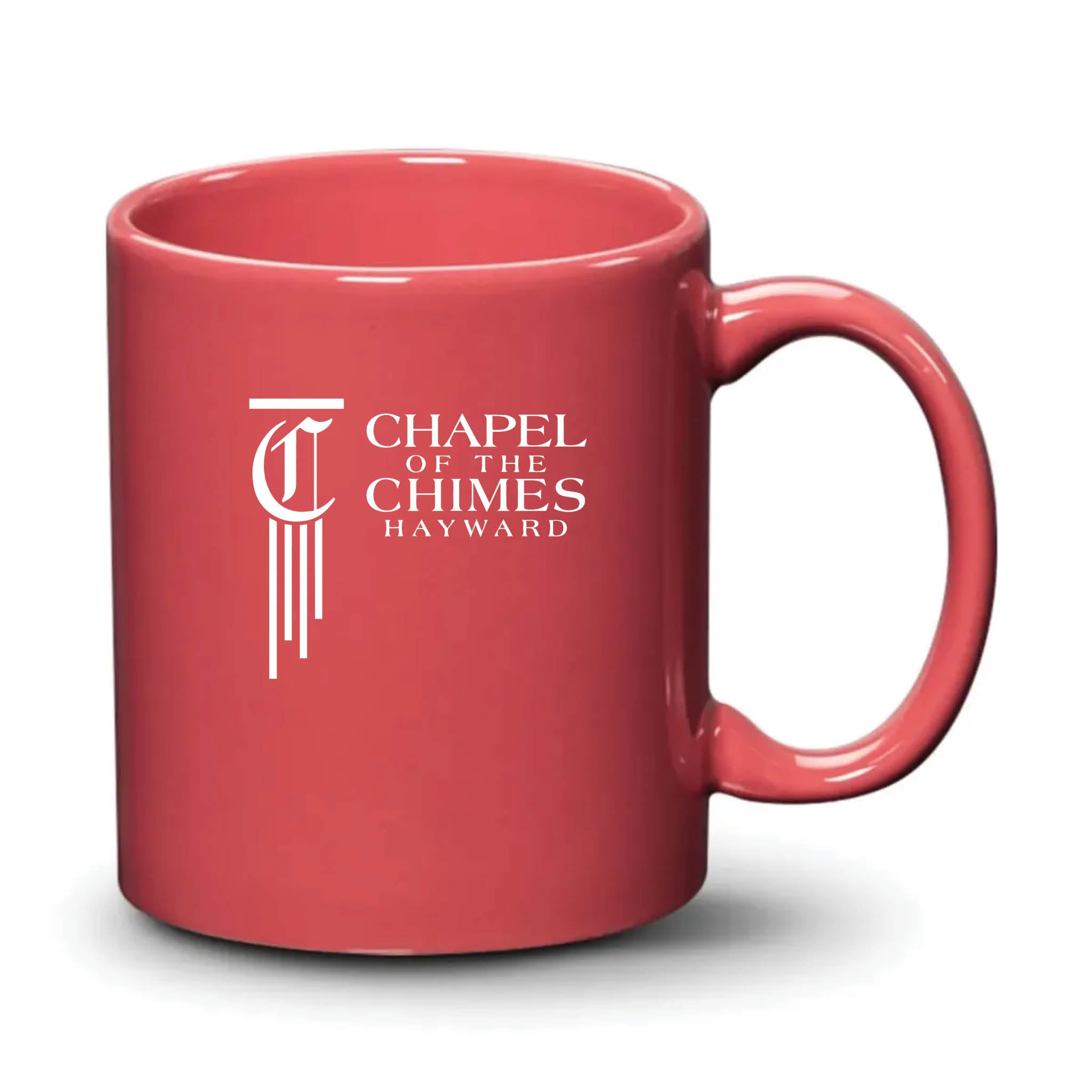 Malibu Mug Coral White Logo