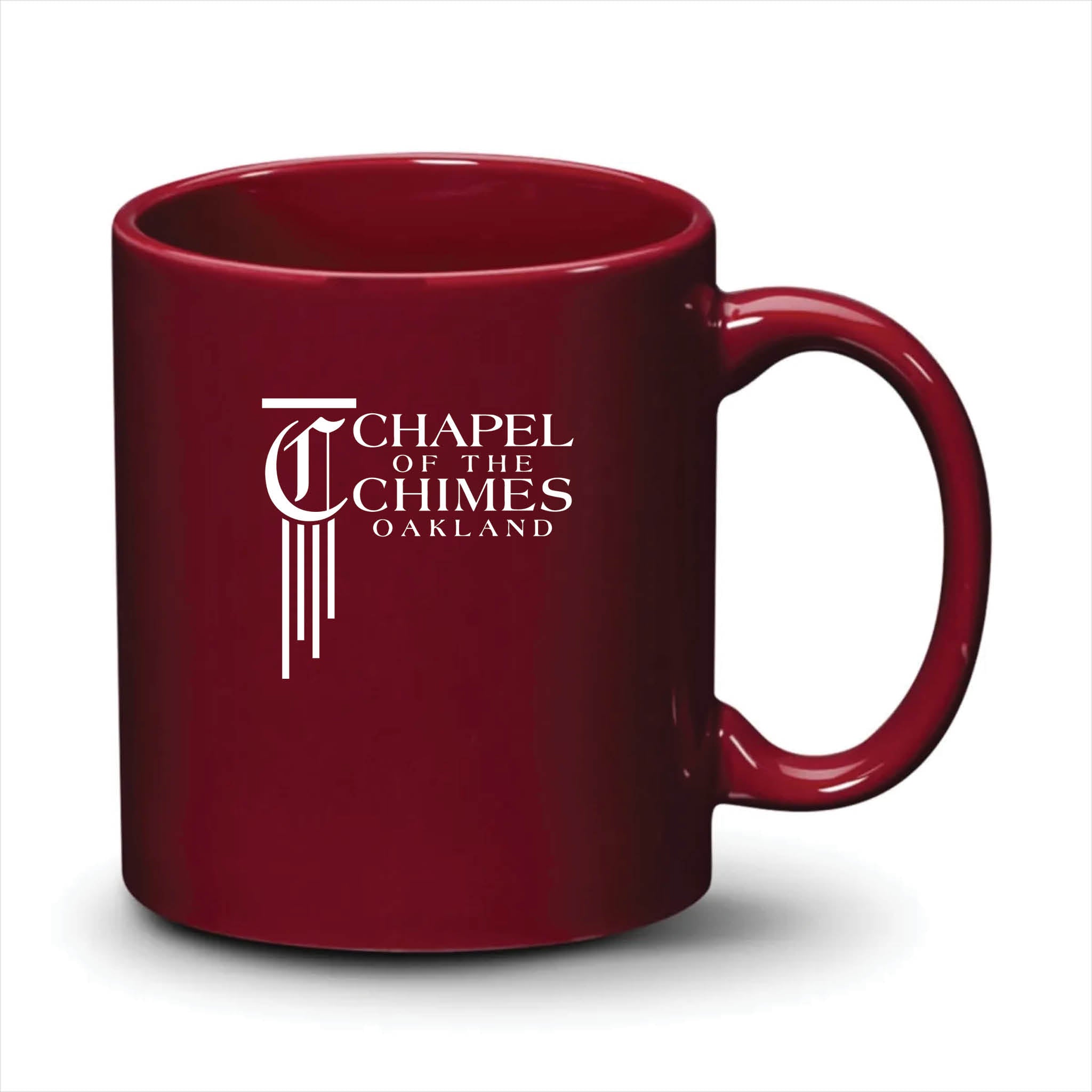 Malibu Mug Burgundy White Logo