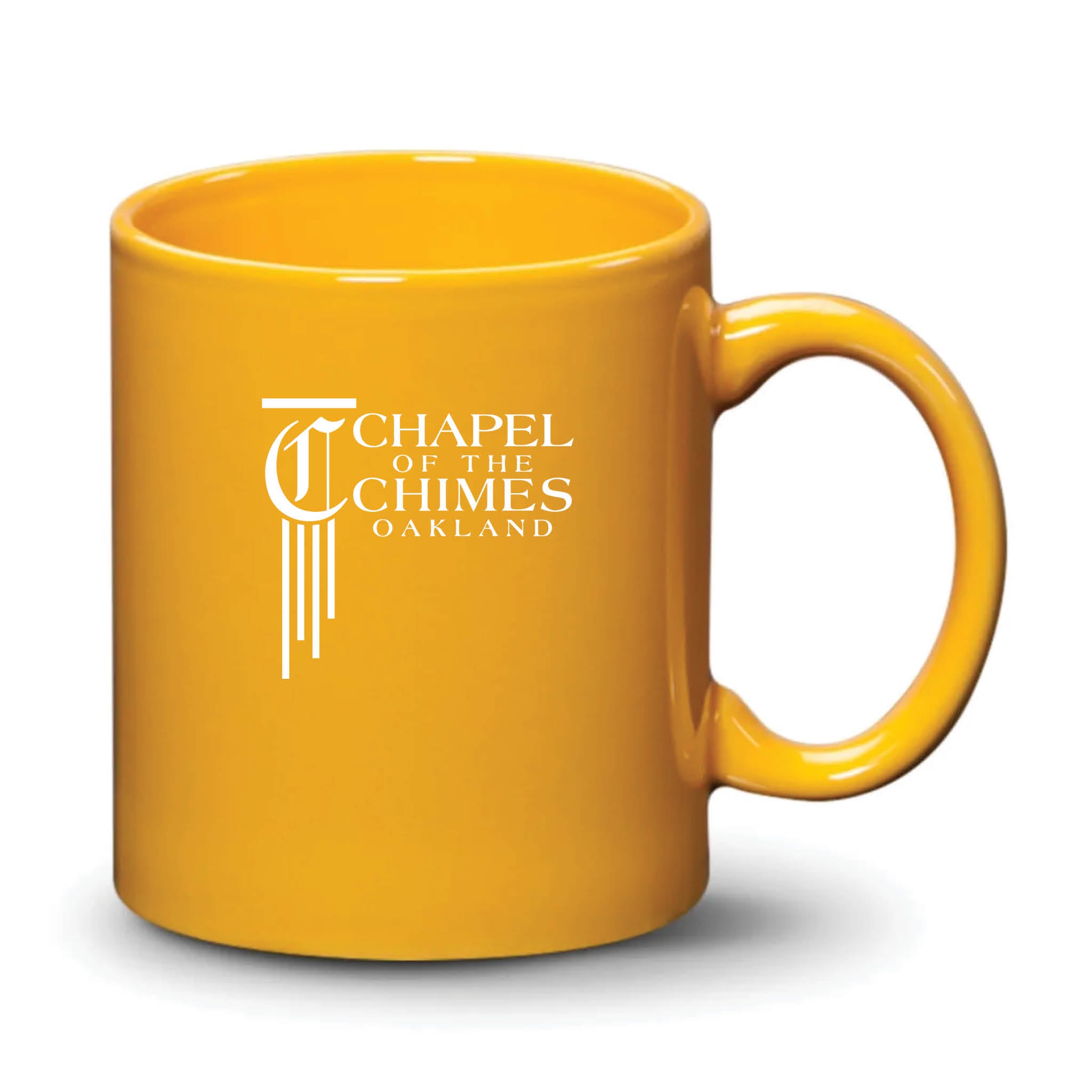 Malibu Mug Gamboge White Logo