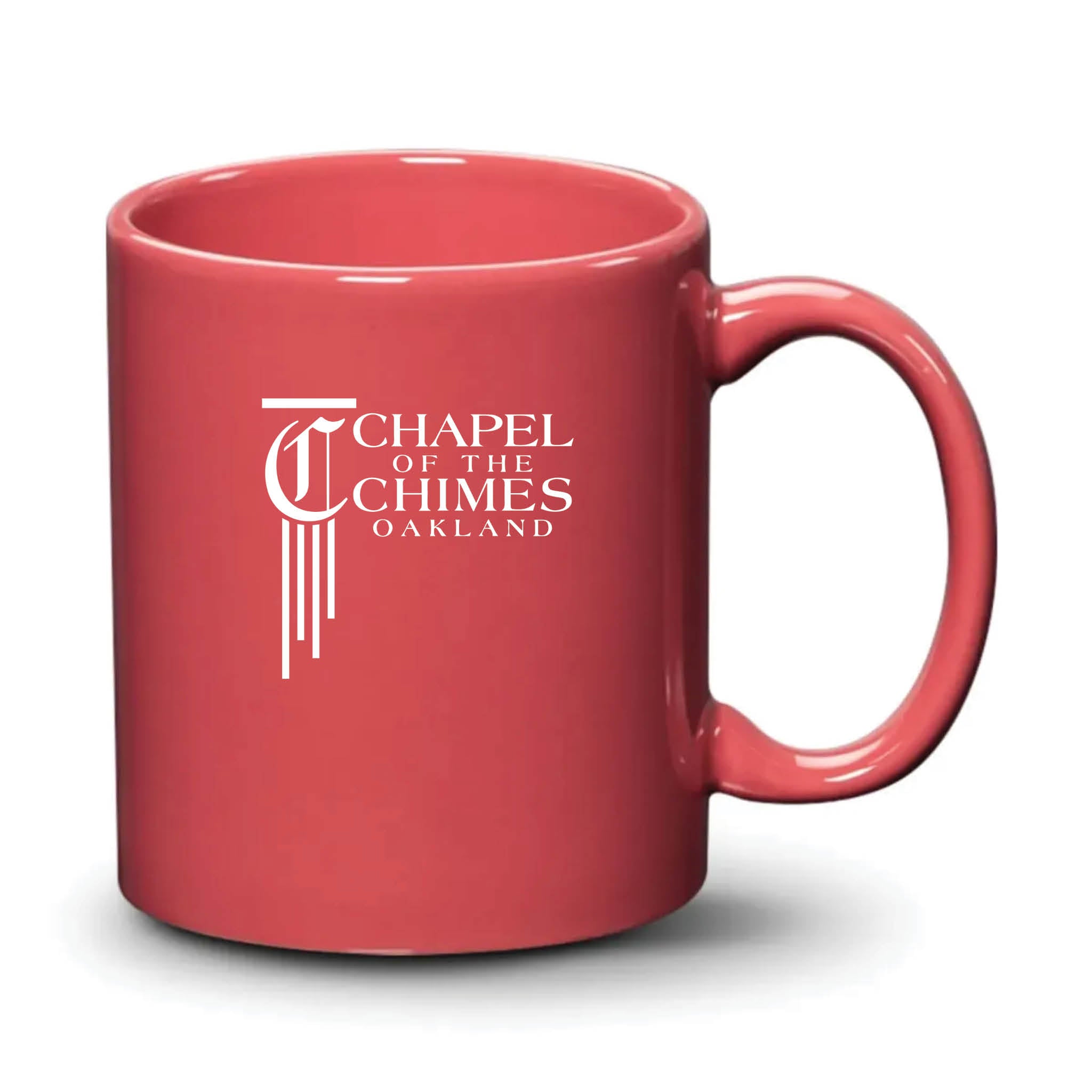 Malibu Mug Coral White Logo