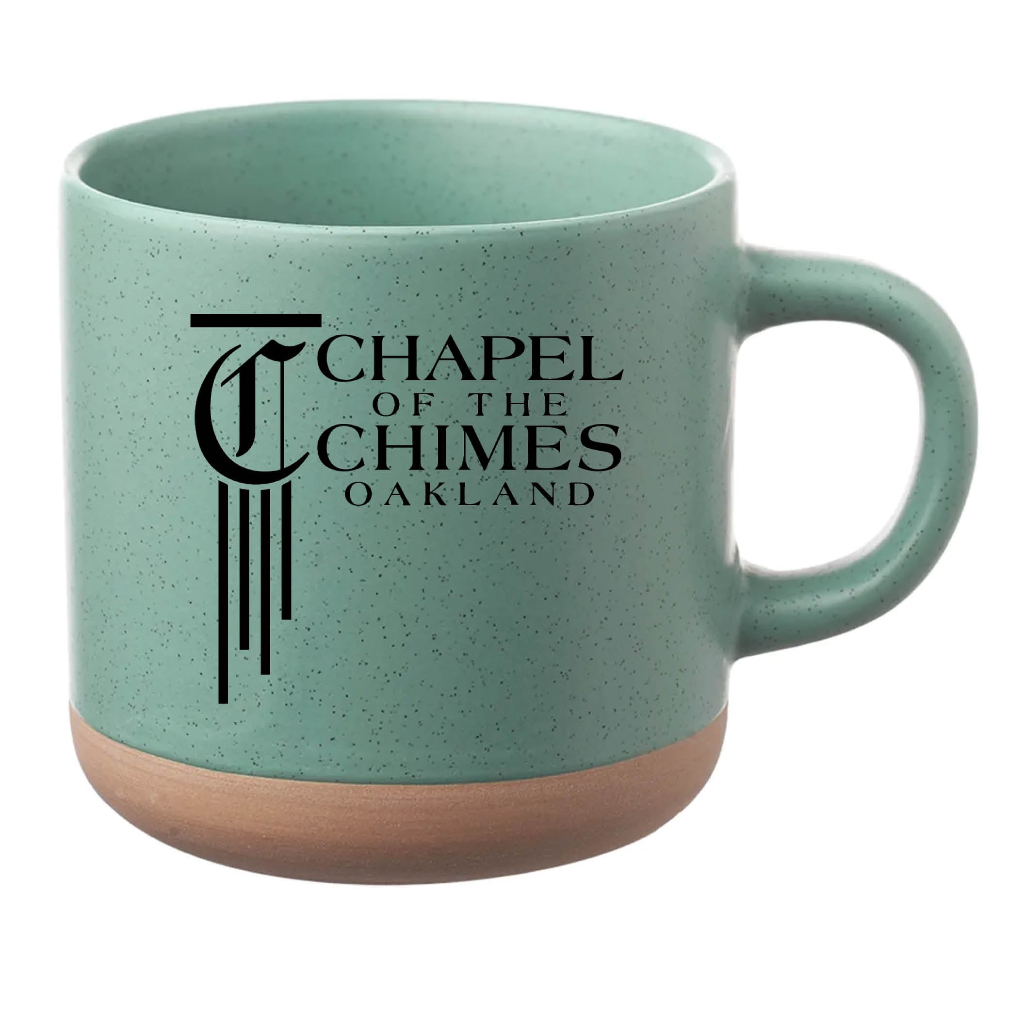 Cosmic Speckled Clay Coffee Mug 11 oz Mint