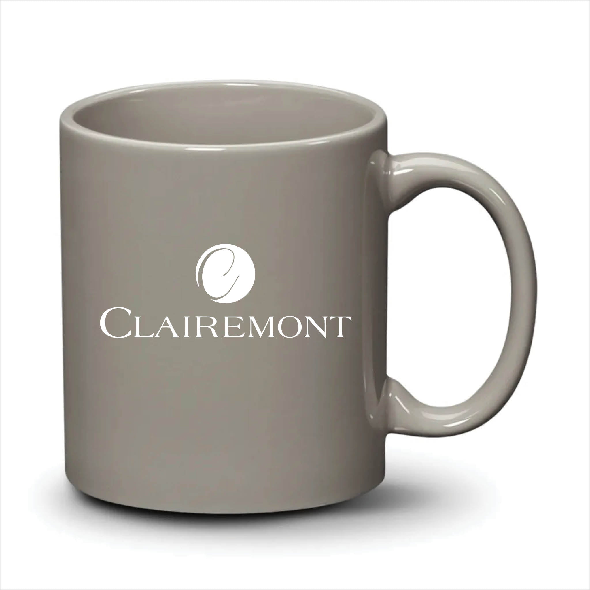 Malibu Mug Light Grey White Logo