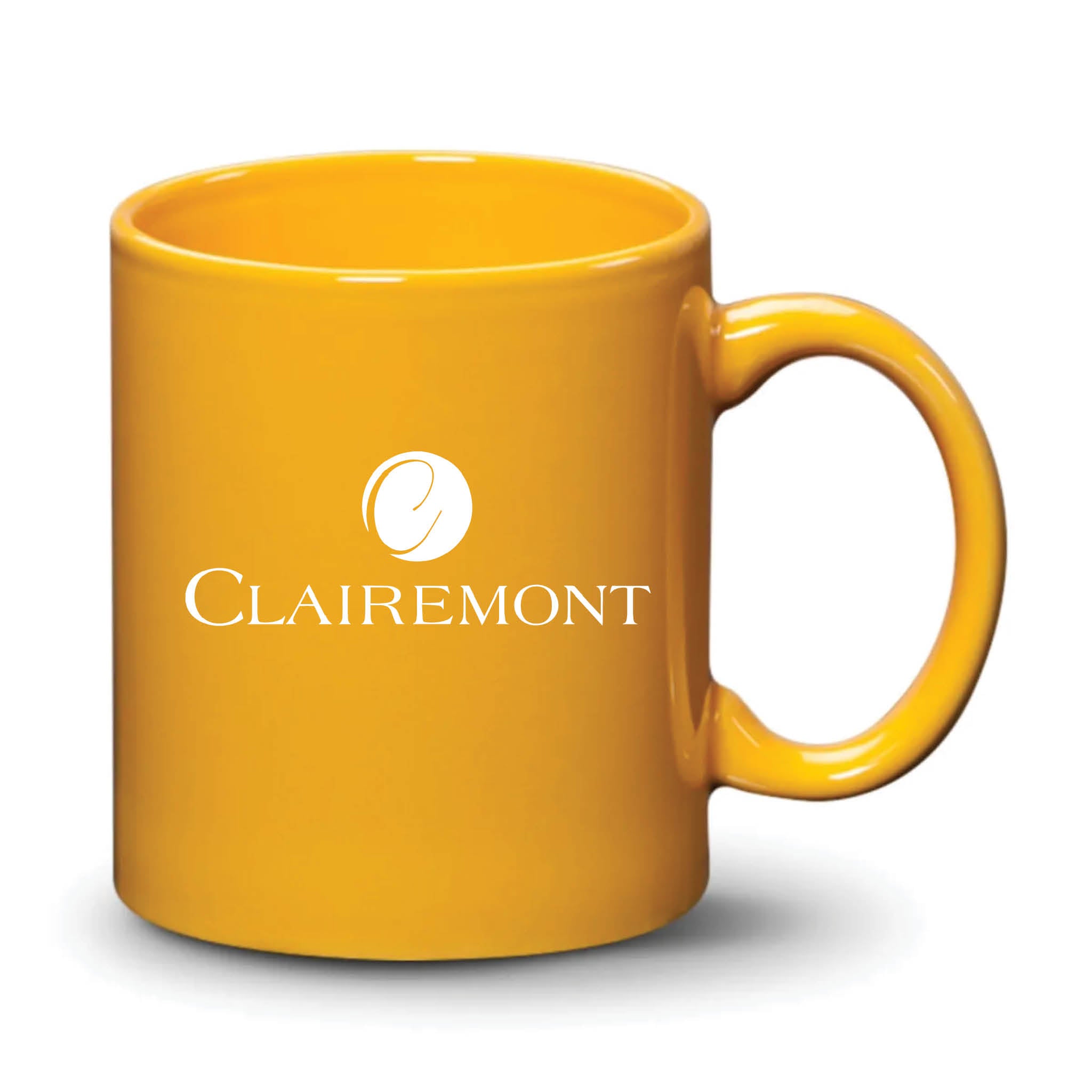 Malibu Mug Gamboge White Logo