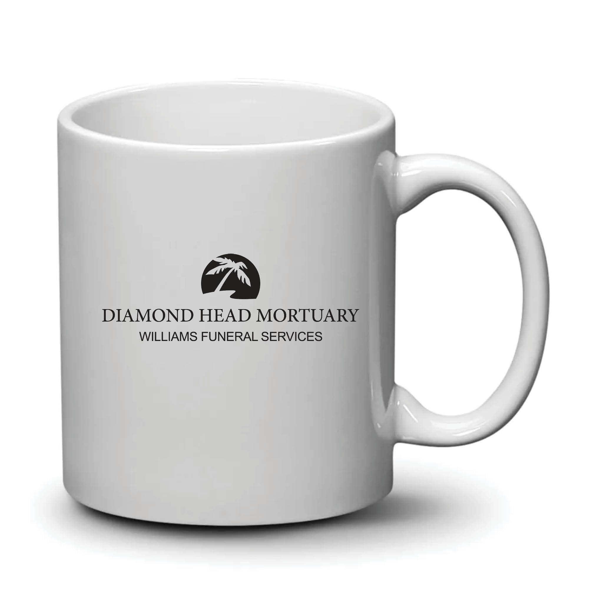 Malibu Mug White Black Logo