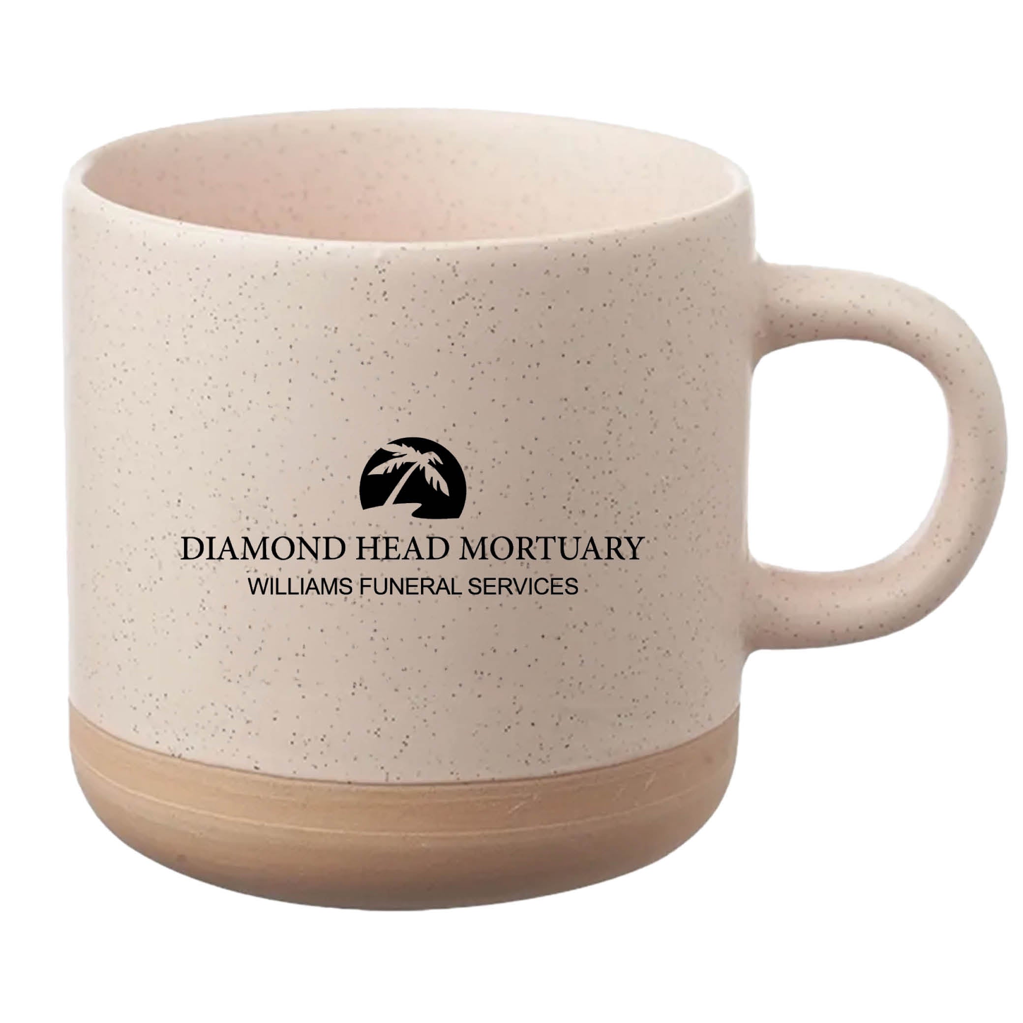Cosmic Speckled Clay Coffee Mug 11 oz Cream