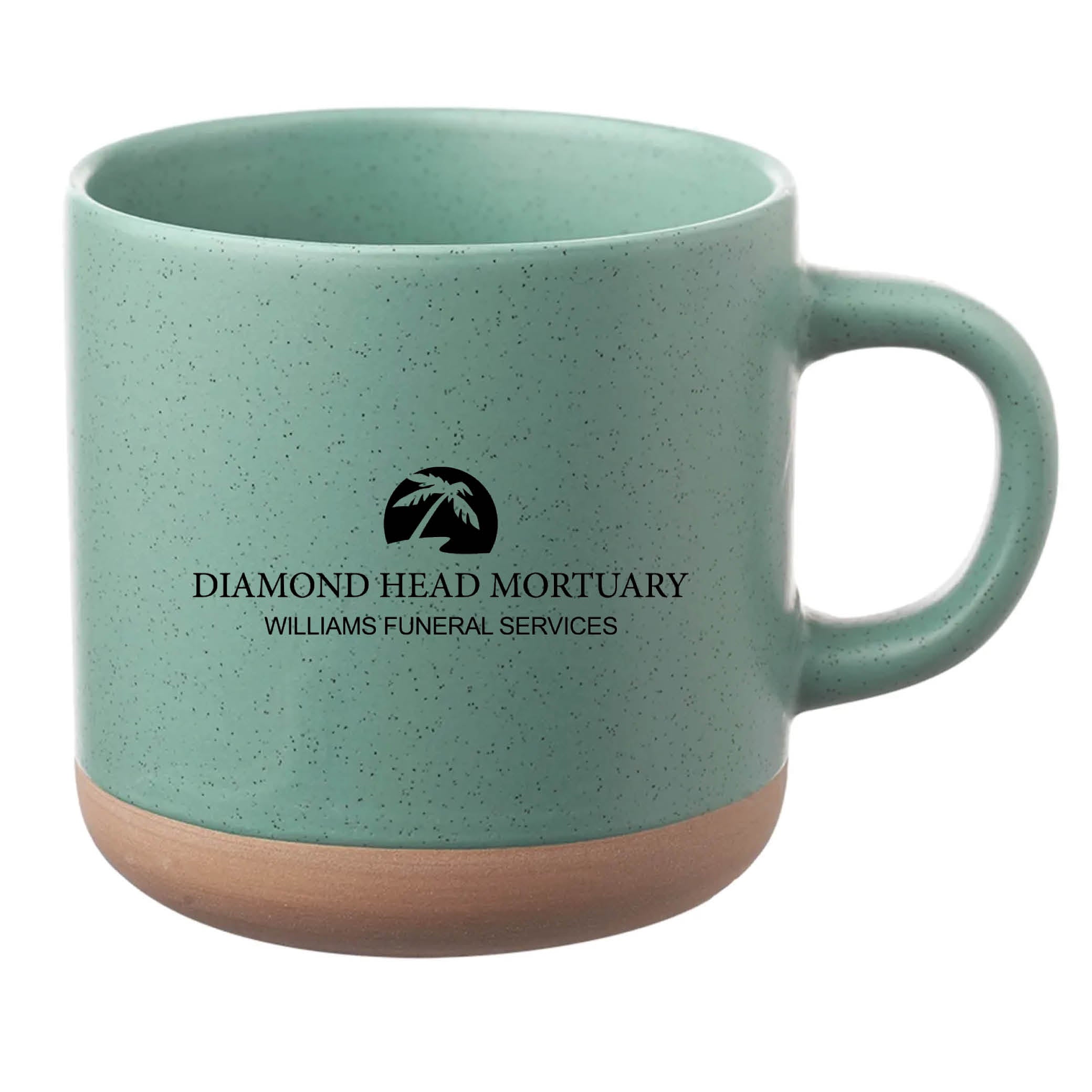 Cosmic Speckled Clay Coffee Mug 11 oz Mint