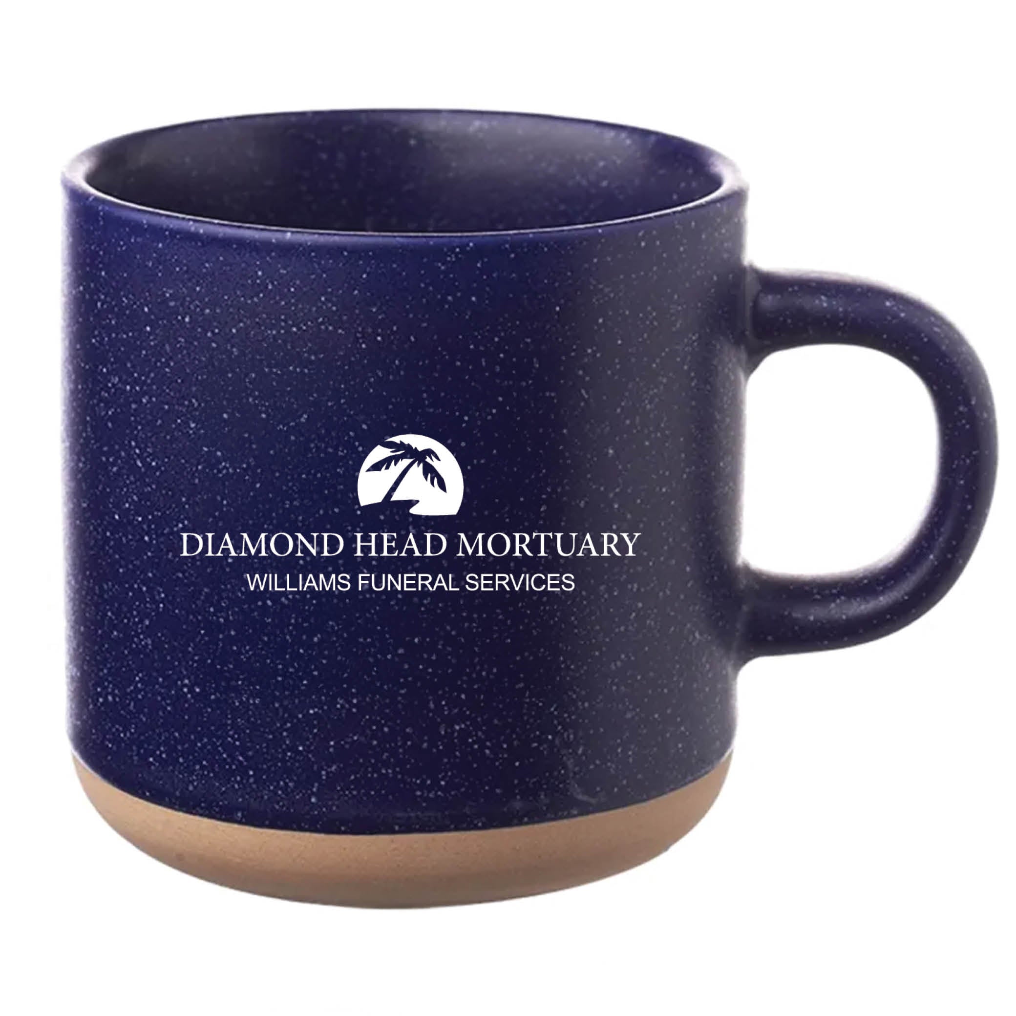 Cosmic Speckled Clay Coffee Mug 11 oz Blue