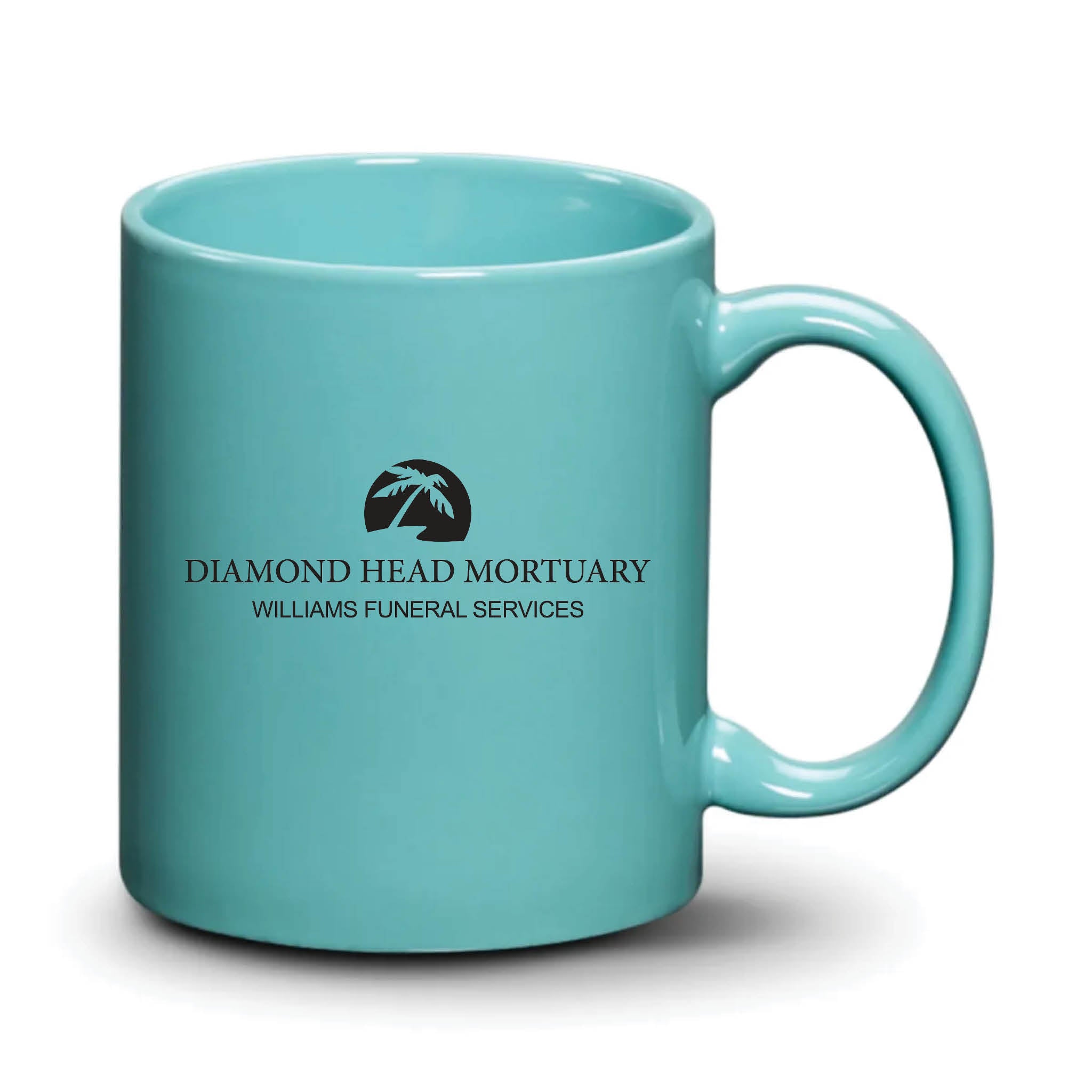 Malibu Mug Aqua Black Logo