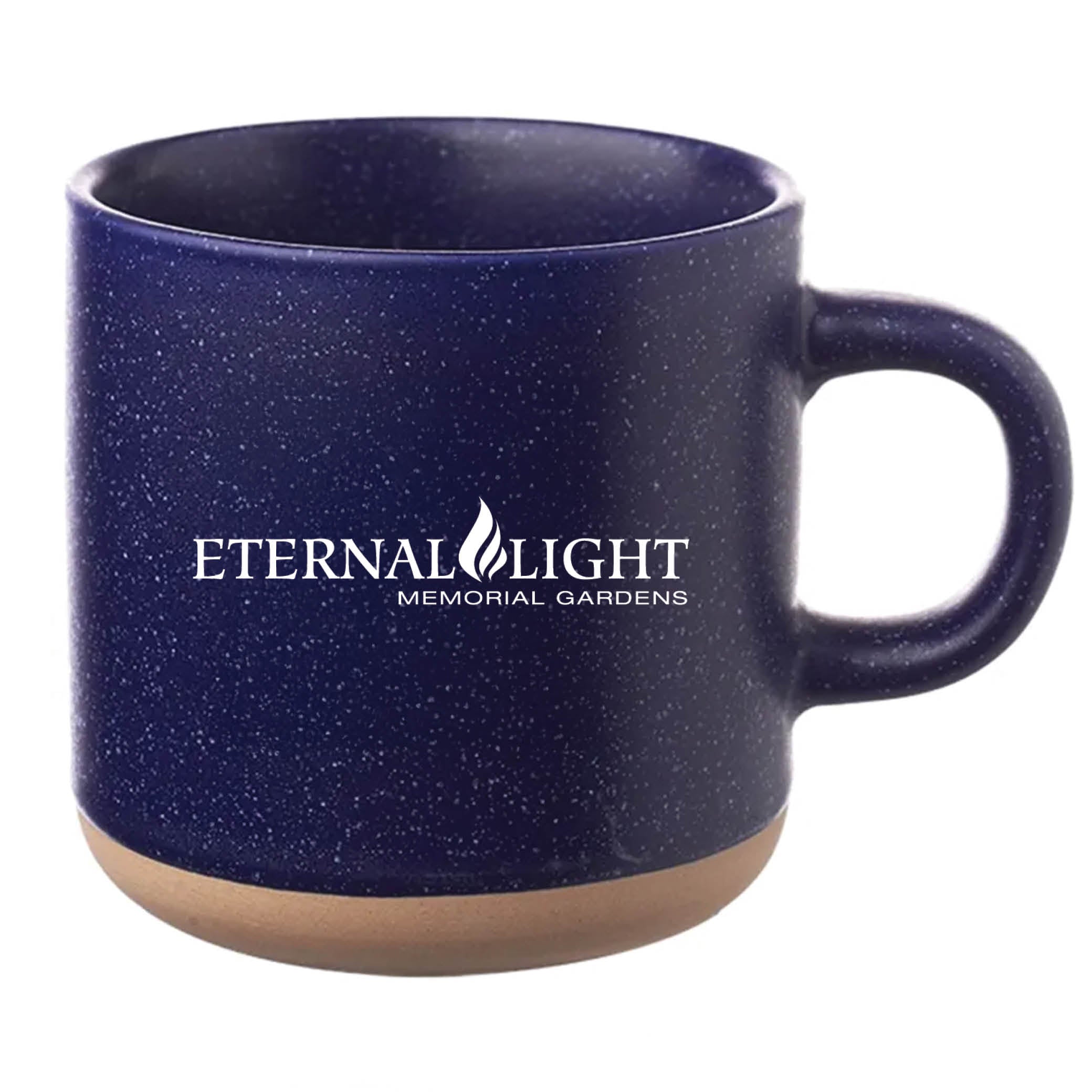 Cosmic Speckled Clay Coffee Mug 11 oz Blue