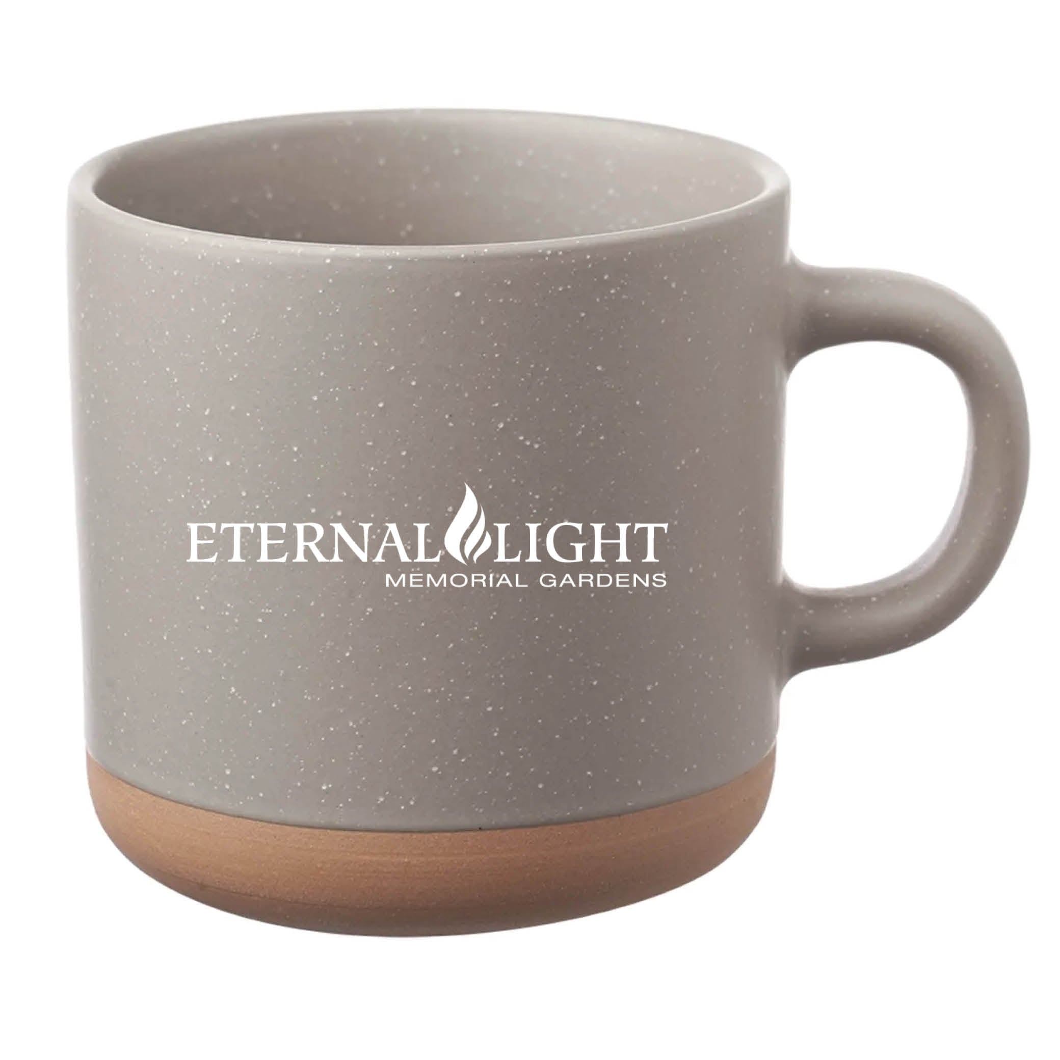 Cosmic Speckled Clay Coffee Mug 11 oz Gray