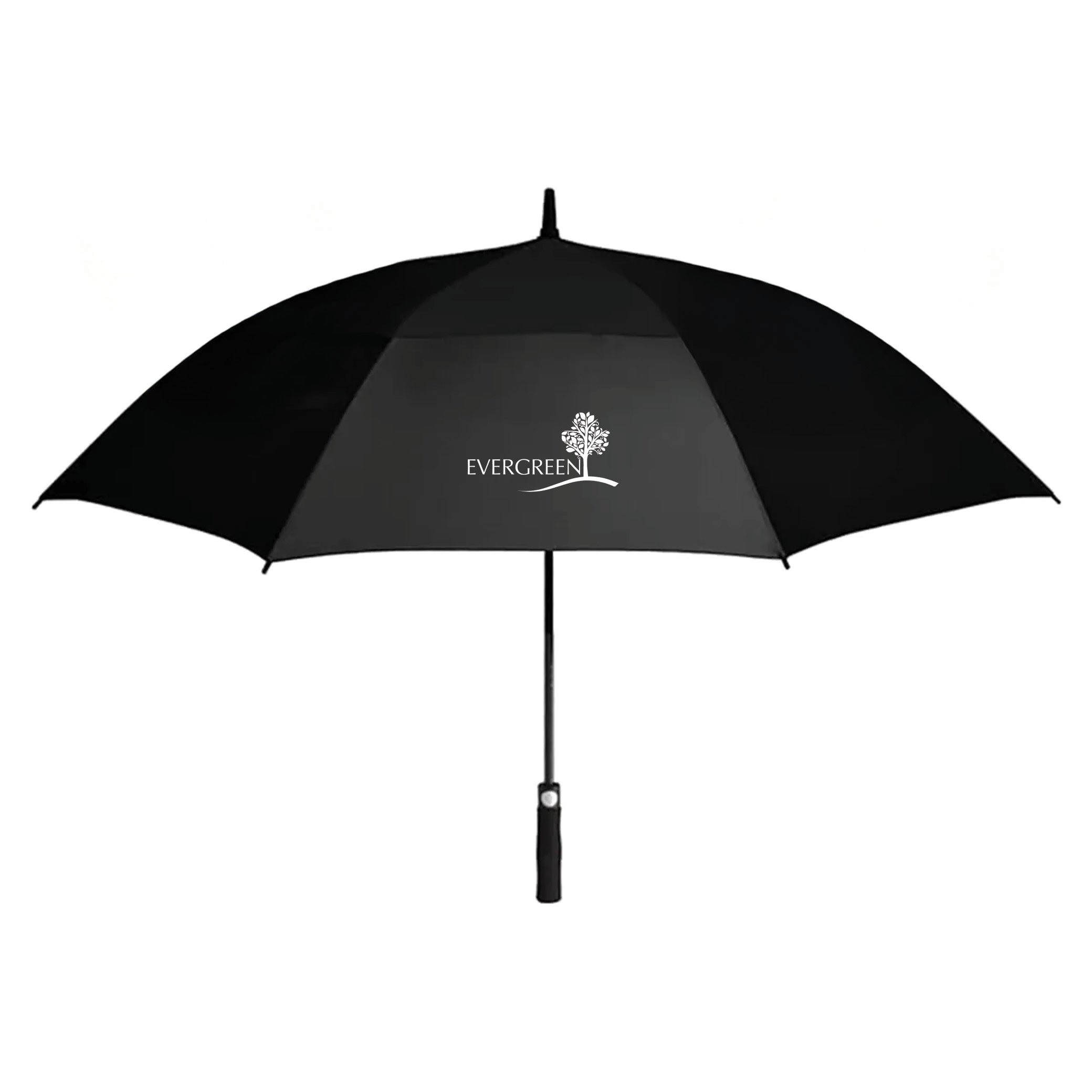 The 59" Arc Double Canopy UV Protection Golf Umbrella Black