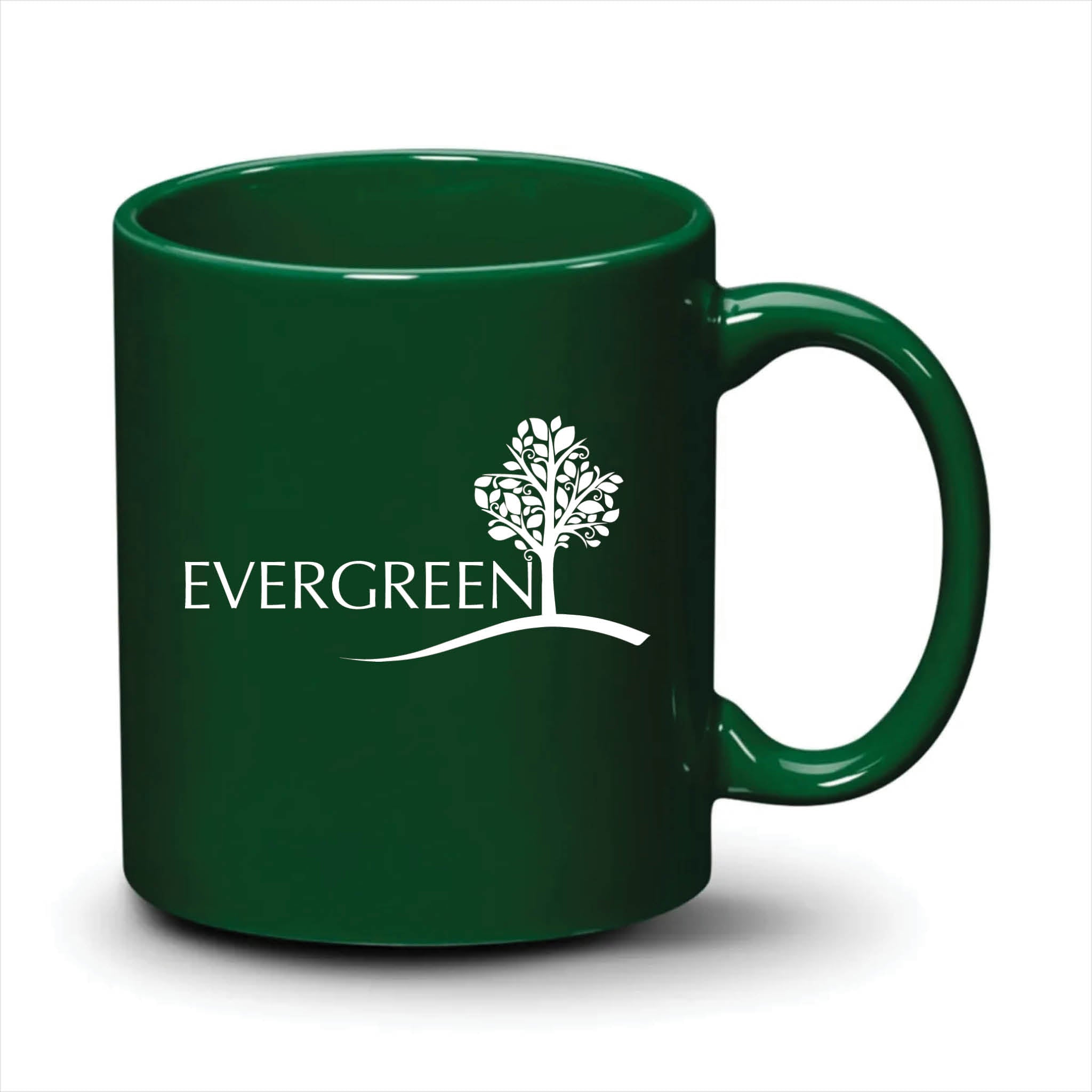 Malibu Mug Hunter Green White Logo